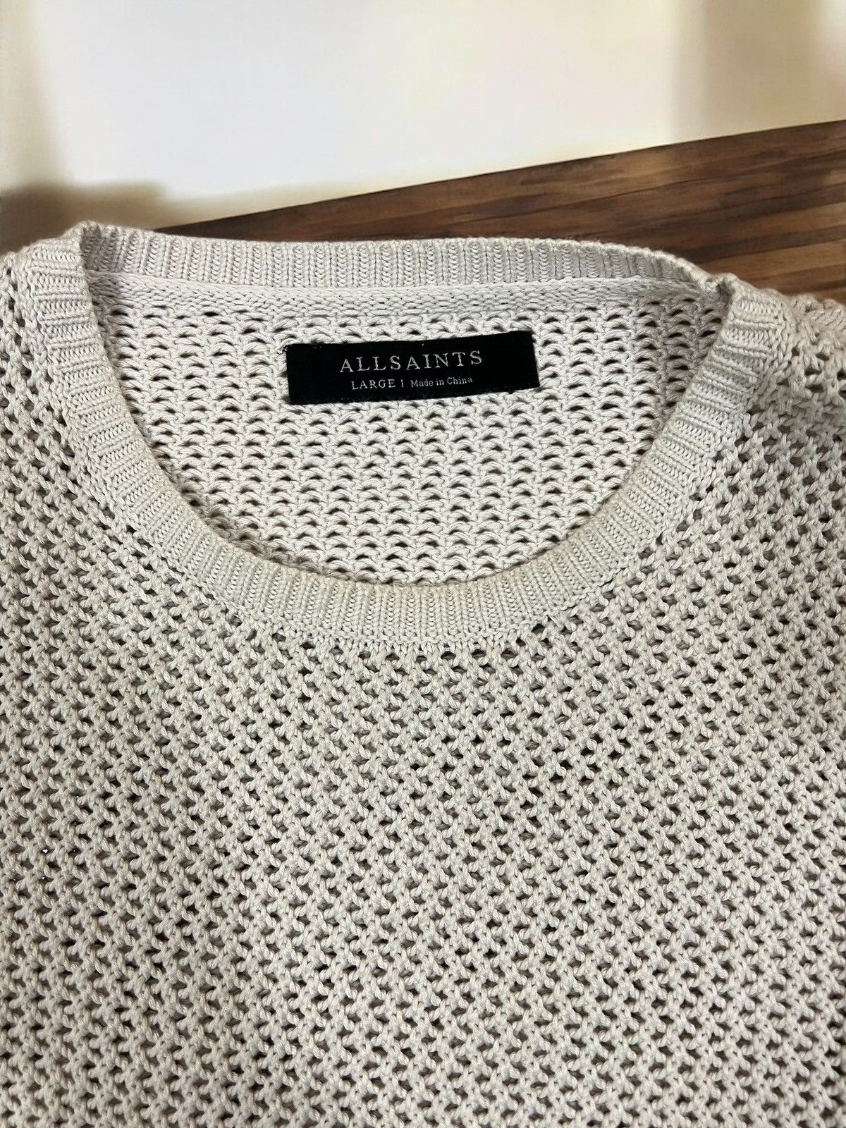 Allsaints Allsaint Destinn Crew beige sweater size L Size US L / EU 52-54 / 3 - 5 Thumbnail