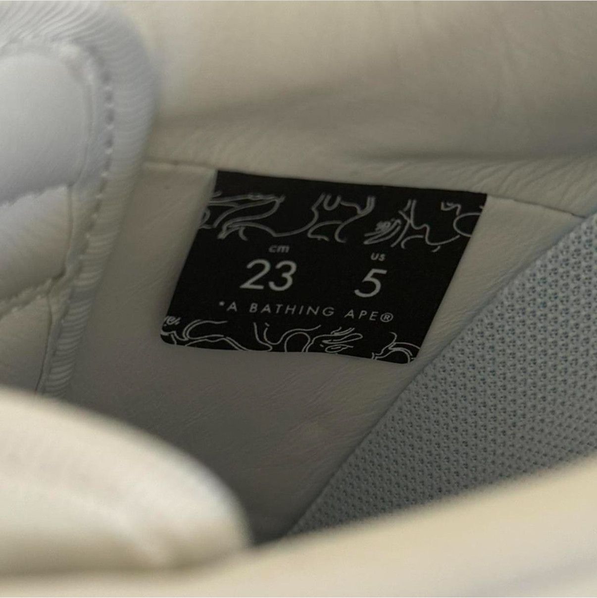 Bape Patent leather Bapesta #2 in white with black logo Size US 6.5 / IT 36.5 - 6 Thumbnail