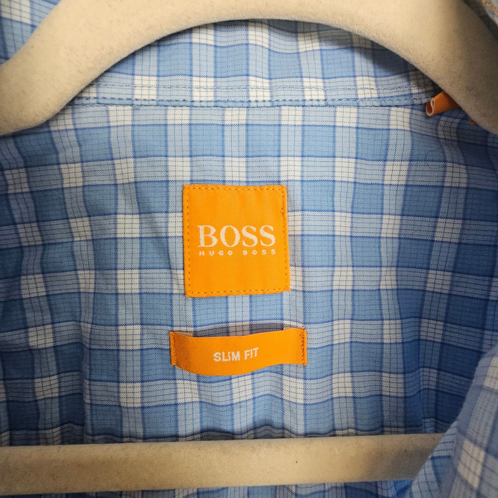 Hugo Boss Boss Hugo Boss Shirt Button Front Short Sleeve Blue White XL Size US XL / EU 56 / 4 - 6 Thumbnail