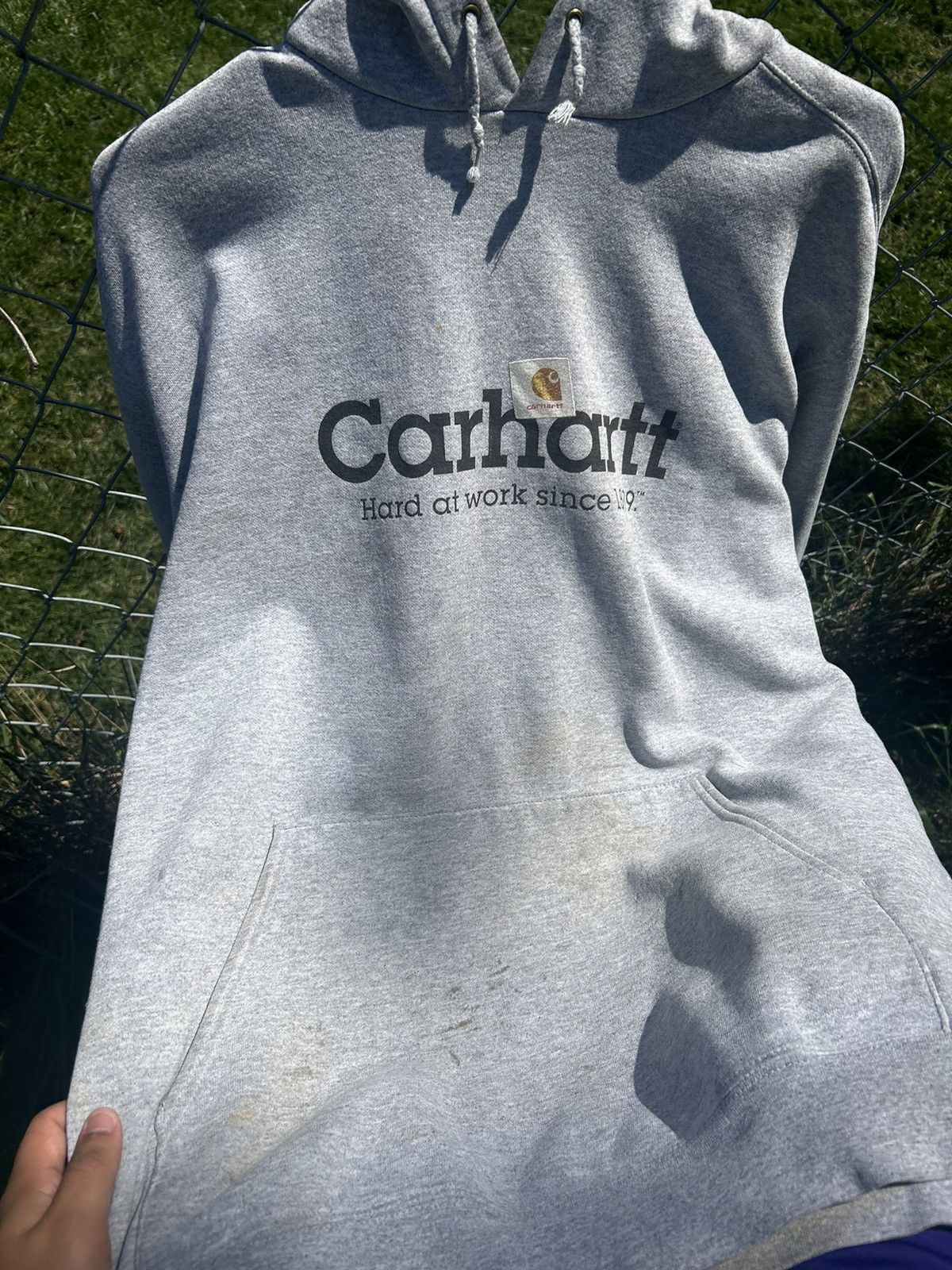 Carhartt × Vintage GREY CARHARTT HOODIE Size US M / EU 48-50 / 2 - 4 Thumbnail