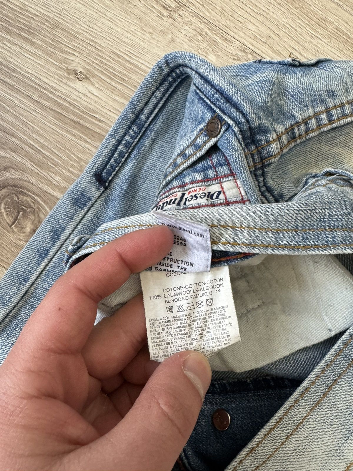 Diesel × Japanese Brand × Vintage Vintage Y2K Diesel Japanese Style Dragon Wash Denim Jeans Size US 34 / EU 50 - 11 Thumbnail