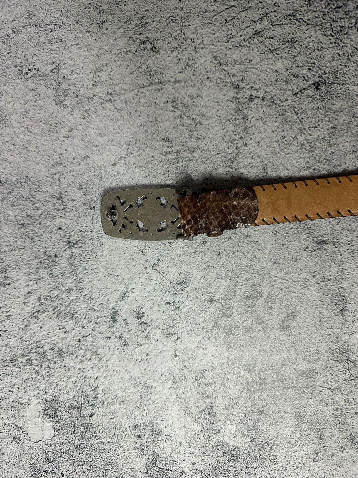 Other Vintage Reptile’s House Python Leather Belt Y2K Size ONE SIZE - 11 Thumbnail