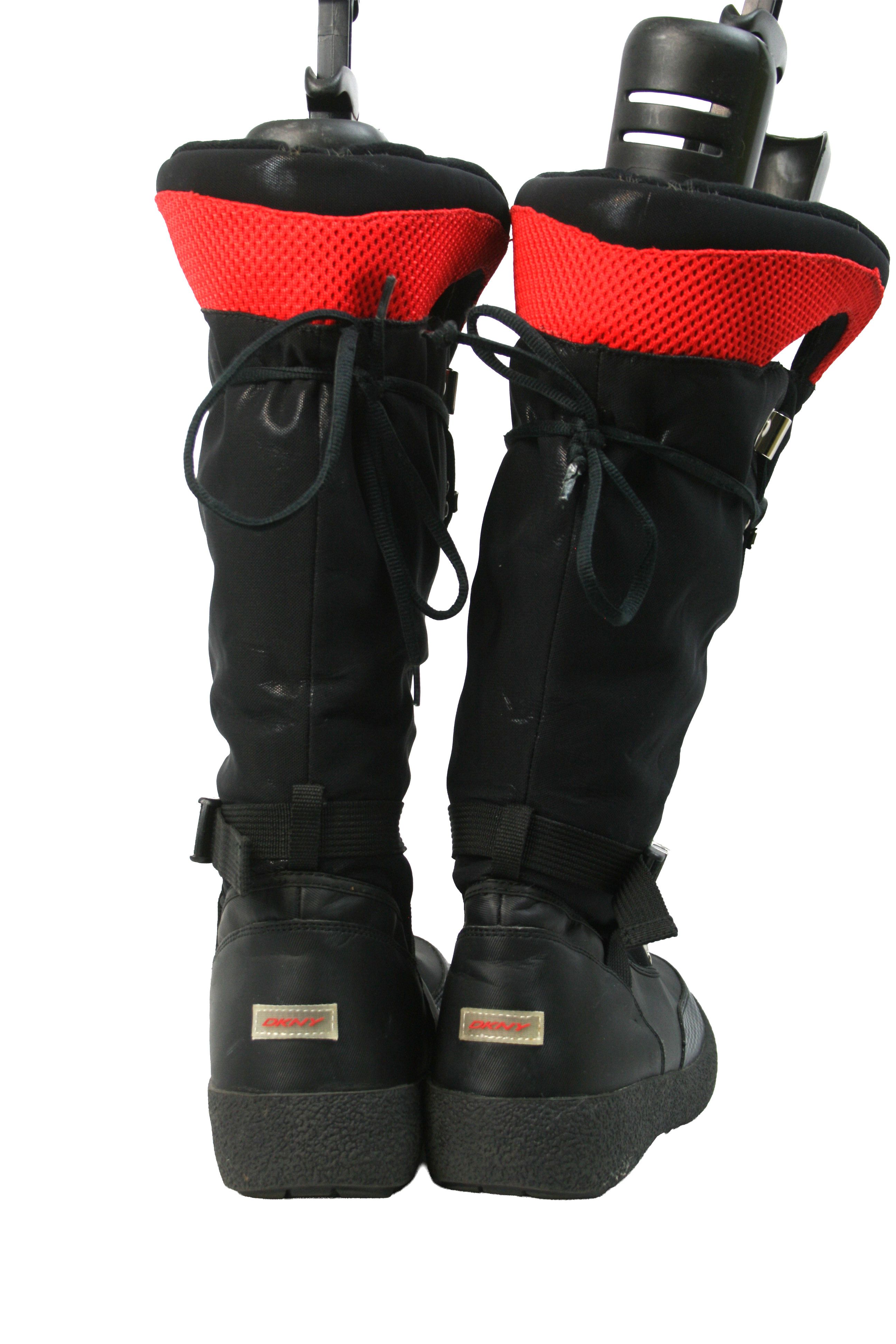 DKNY 00S Sport Winter Moto Y2K Knee High Boots Vintage Size US 10 / IT 40 - 11 Thumbnail