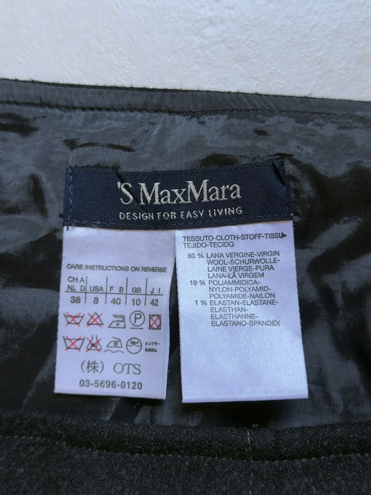 Max Mara Vintage Max Mara 90's Wool Skirt Size 30" / US 8 / IT 44 - 6 Thumbnail