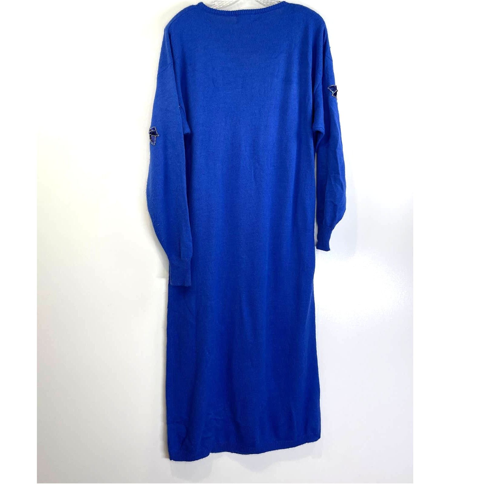 Vintage Vintage Sweater Midi Dress Darian Sequin Bows Plus Size Size XL / US 12-14 / IT 48-50 - 8 Thumbnail