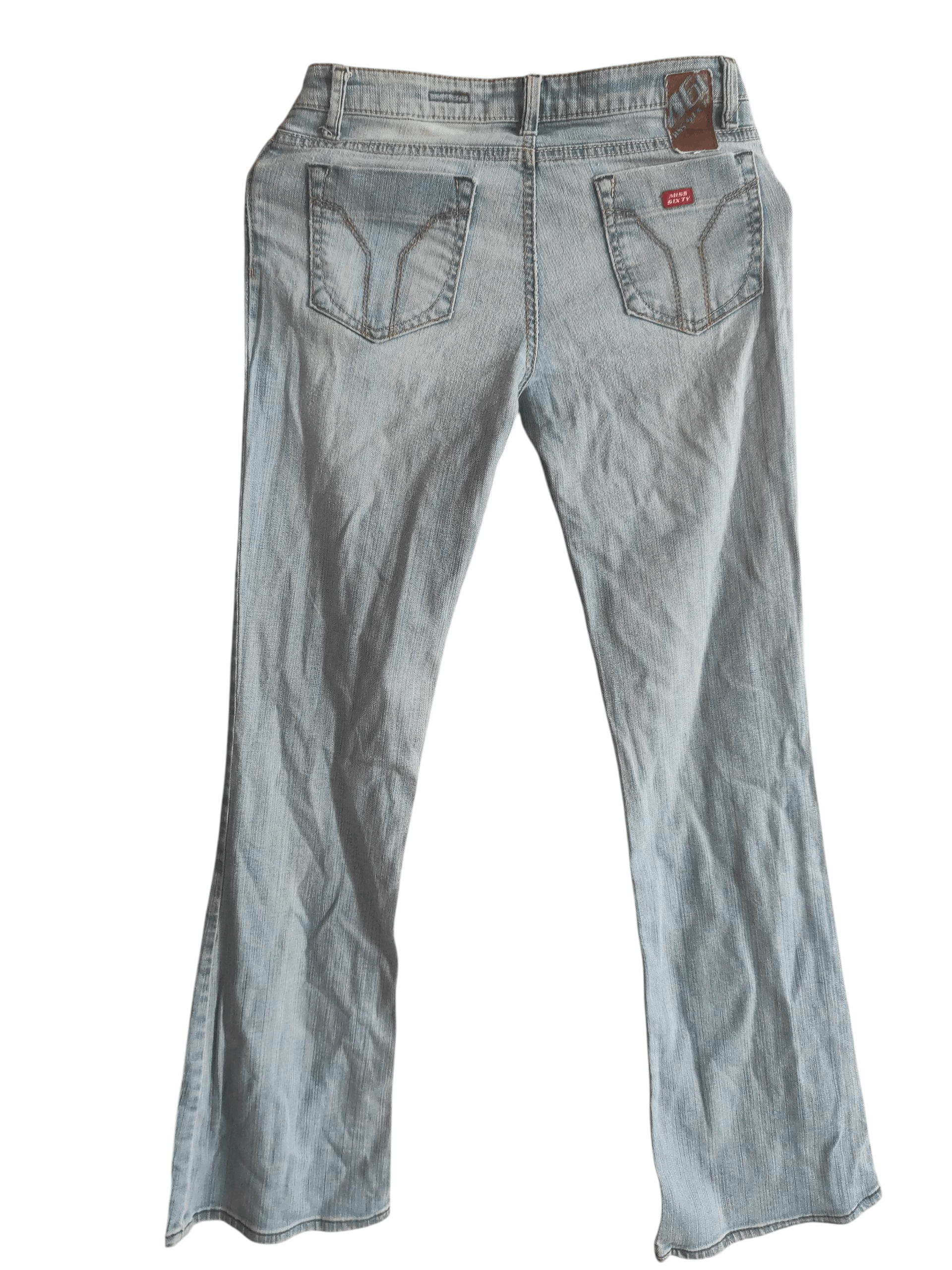 Miss SIxty Vintage Y2K Ultra Low Rise Stretch Bootcut Jeans