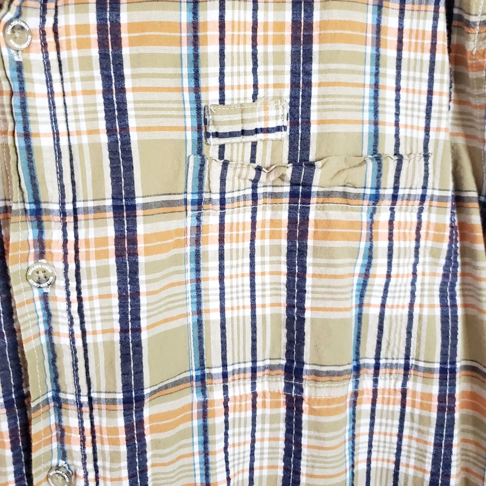 Pop Trading Company Boulder Creek Trading Company Shirt Men's 4XL Big Multicolor Cotton Plaid Short Sleeve Button-Up 4XL Mens Big & Tall Plaid Shirt Size US XXL / EU 58 / 5 - 5 Thumbnail