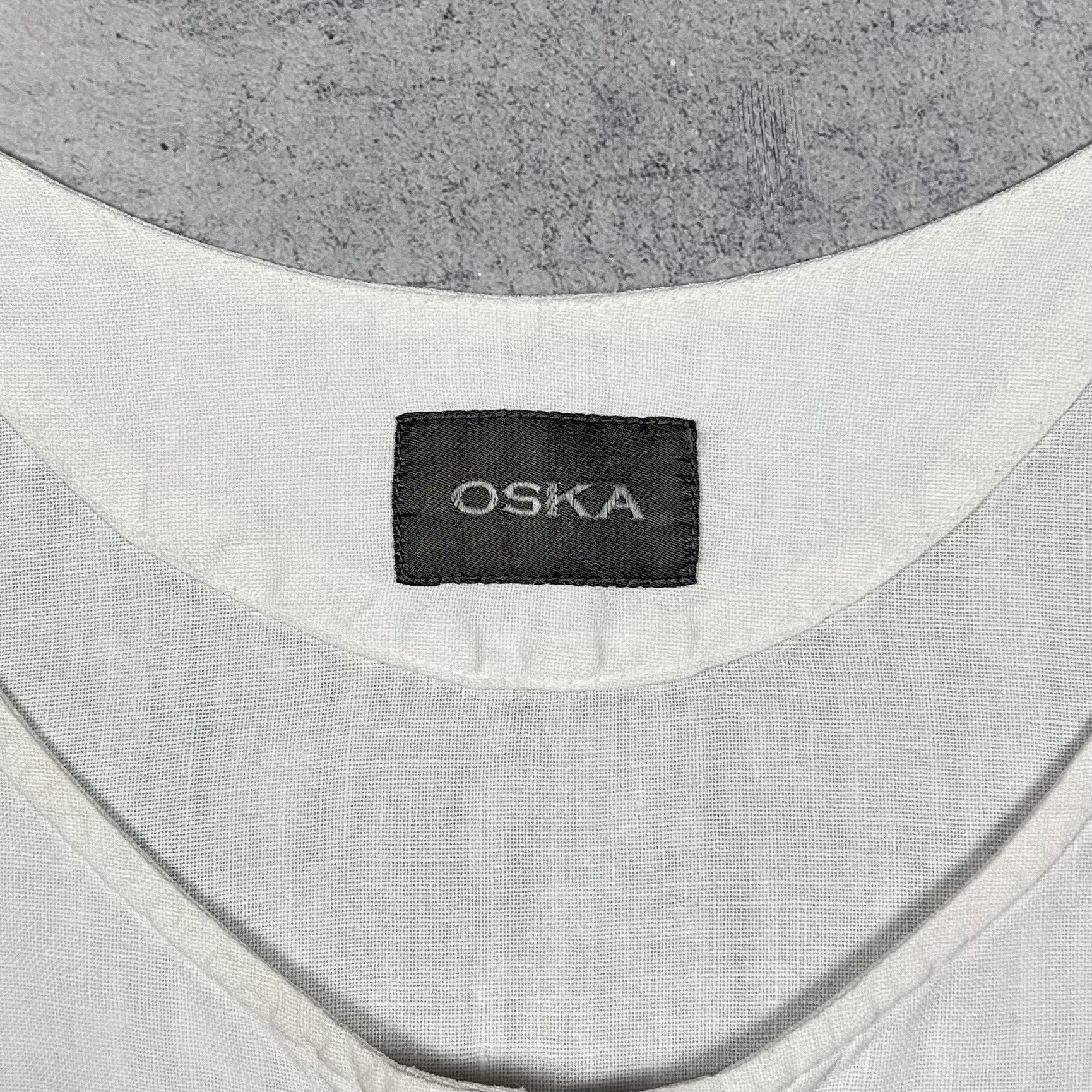 OSKA Ladies OSKA Avant-Garde Linen Sleeveless Cropped Top Gilet Size L / US 10 / IT 46 - 12 Thumbnail