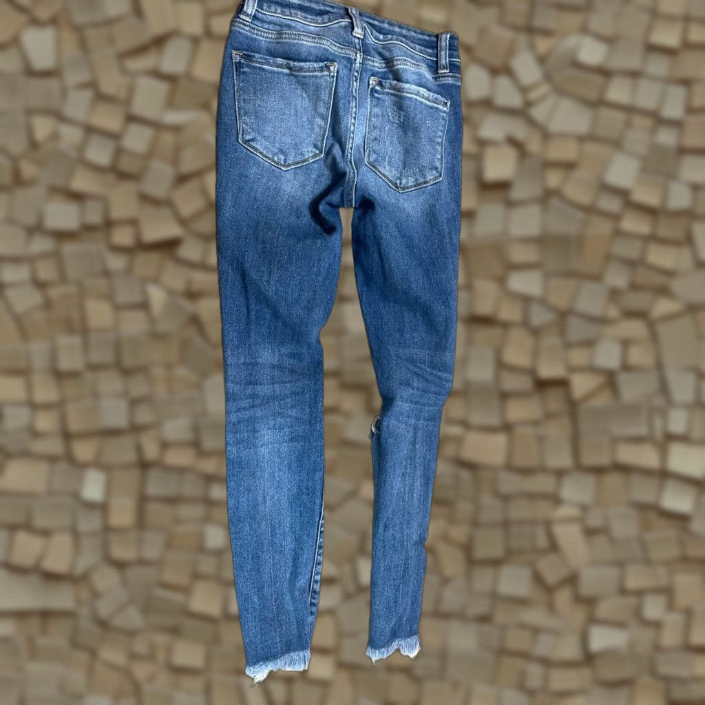 Vintage Bridge by GLY Jeans, Women's Size 24, Blue, Denim, Skinny, Ripped, Distressed, Jeans, 24, Regular, Fall/Spring/Summer, Women Size 42" / US 20 - 1 Thumbnail