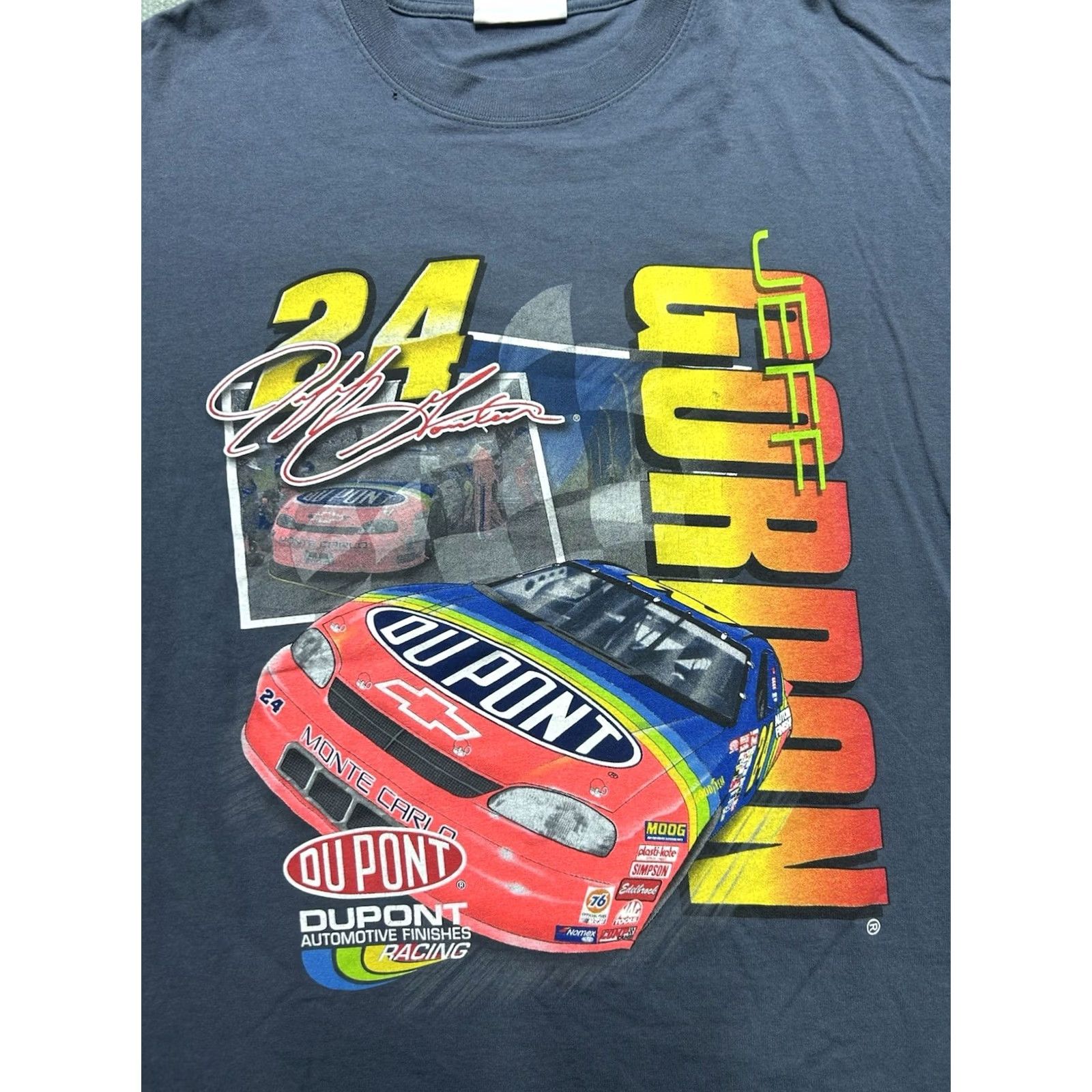 Chase Authentics VINTAGE 90s graphic t shirt Chase Authentics Jeff Gordon nascar racing #24 no speed limit blue large Mens T-Shirt Size US L / EU 52-54 / 3 - 2 Thumbnail