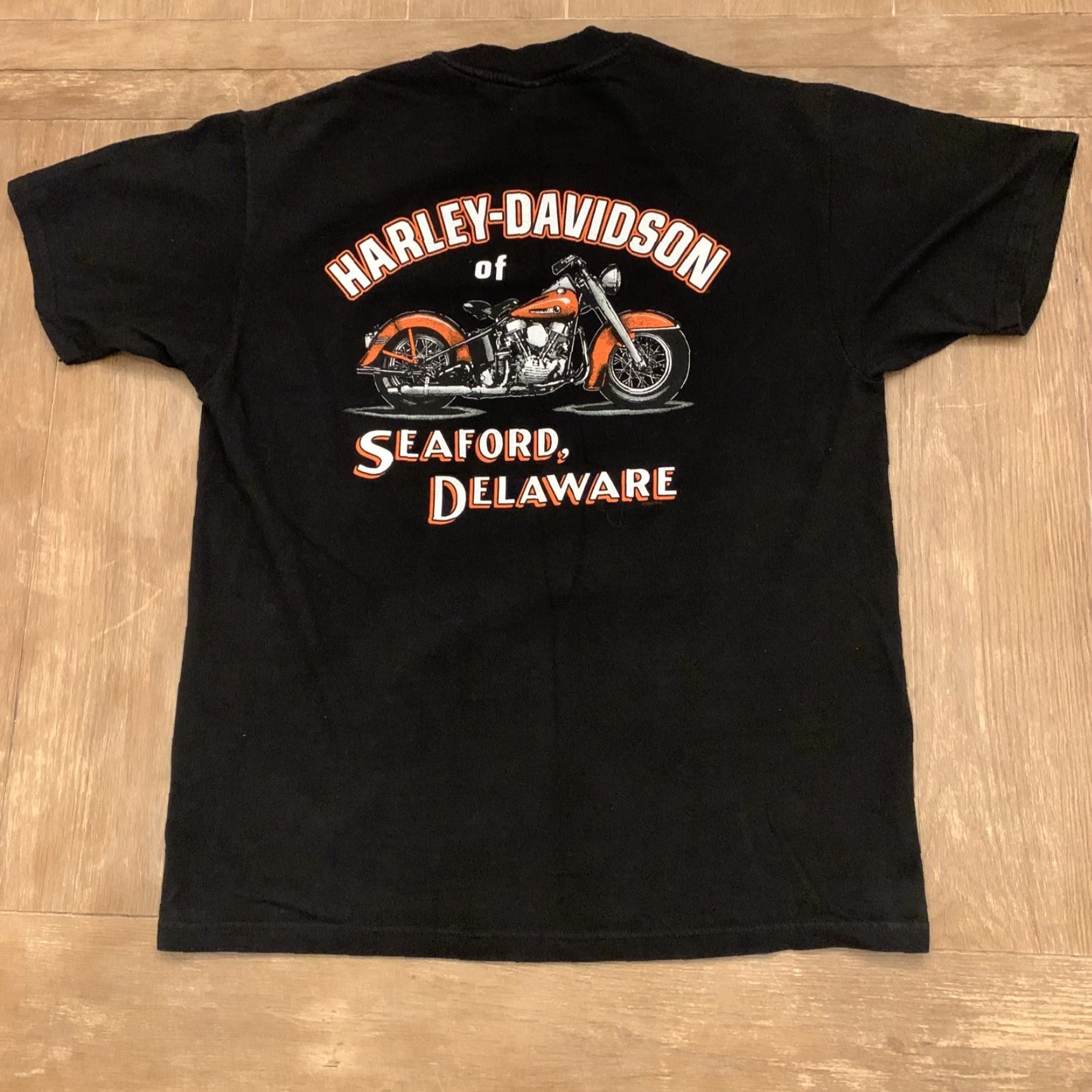 Harley Davidson VINTAGE Harley-Davidson Shirt Large Men Black Cotton Logo T-Shirt Crew Neck Short Sleeve Fall Spring Summer Winter Motorcycle Size US L / EU 52-54 / 3 - 5 Thumbnail