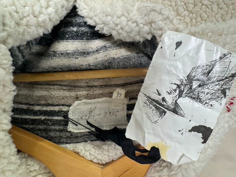 Greg Lauren greg lauren Ivory Sherpa Denim 2505-Nextarrow Size XL / US 12-14 / IT 48-50 - 6 Thumbnail