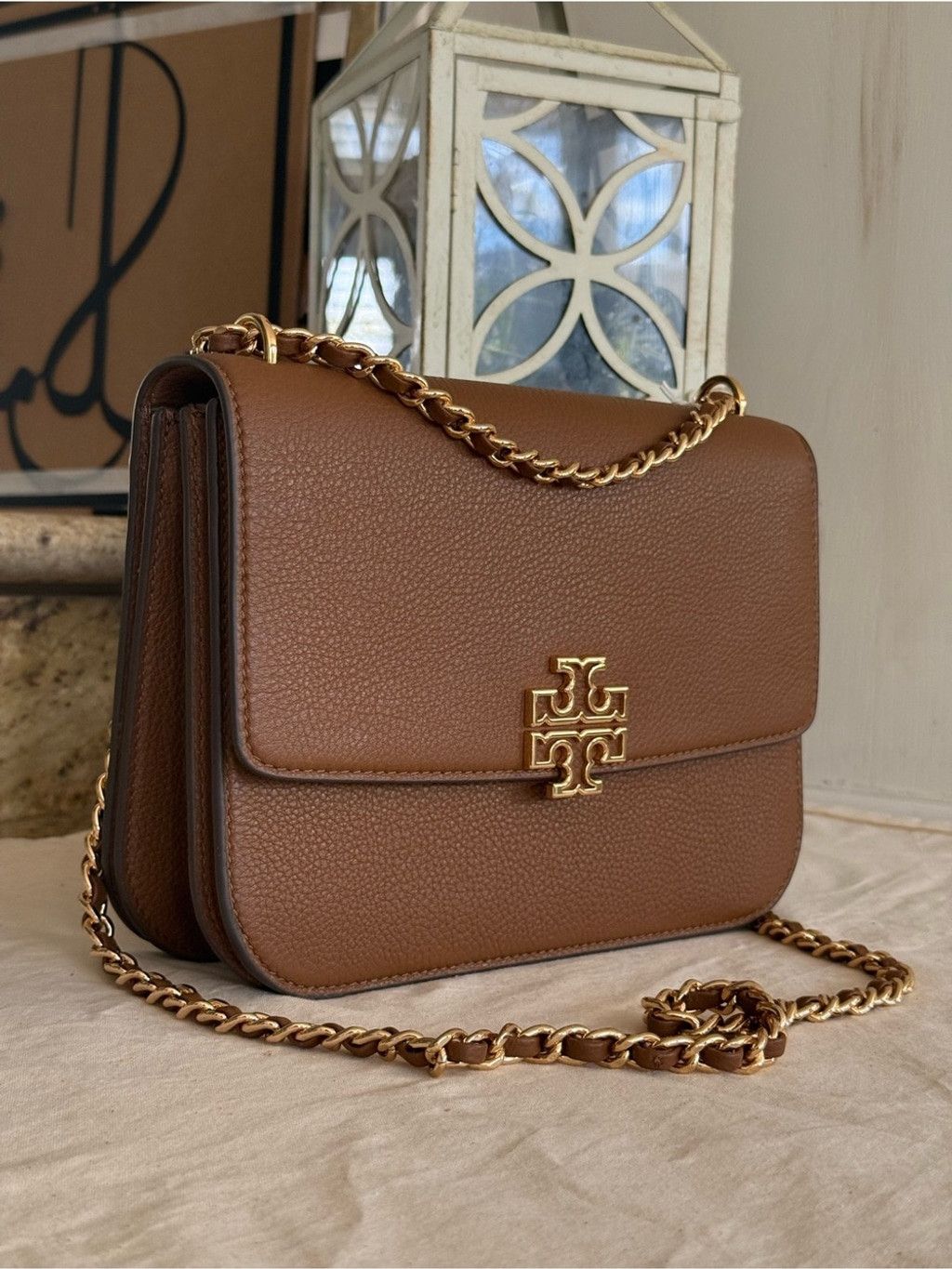 Tory Burch New Tory Burch Britten adjustable shoulder Leather bag with Size ONE SIZE - 9 Thumbnail