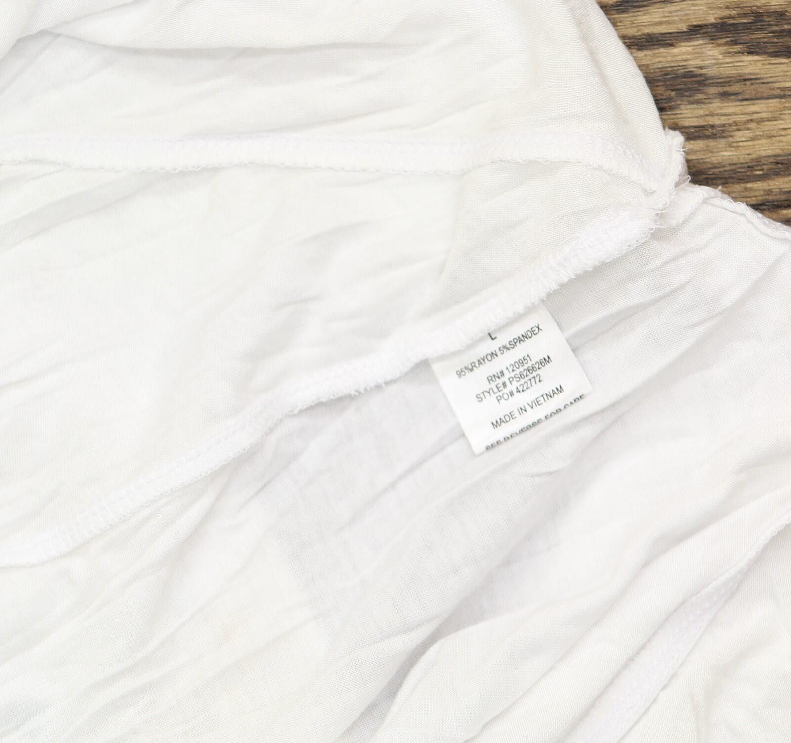 Other Nwt Pink Rose Side-slit Handkerchief-hem Tank Top White L Size L / US 10 / IT 46 - 5 Thumbnail