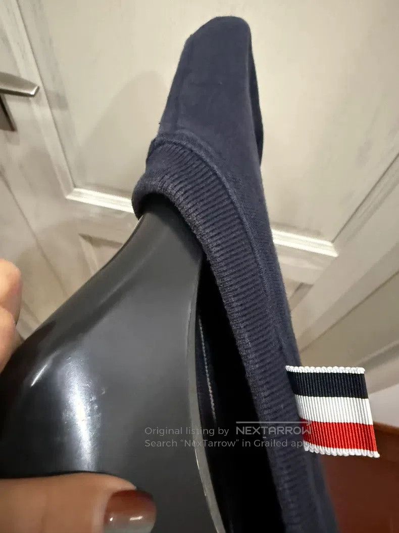 Thom Browne Thom Browne Blue-gray hoodie with four stripes Size US S / EU 44-46 / 1 - 6 Thumbnail