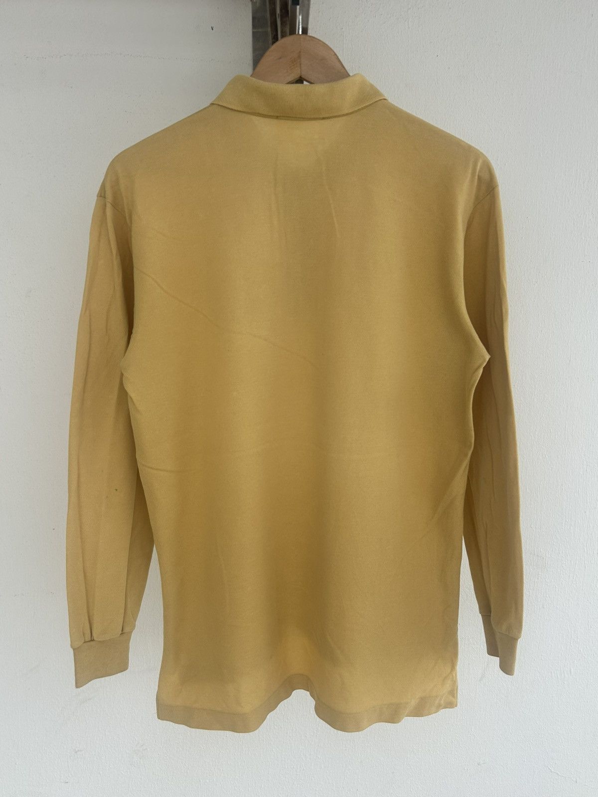 Burberry Burberry Vintage Longsleeve Polo Tee Yellow Size US L / EU 52-54 / 3 - 2 Thumbnail
