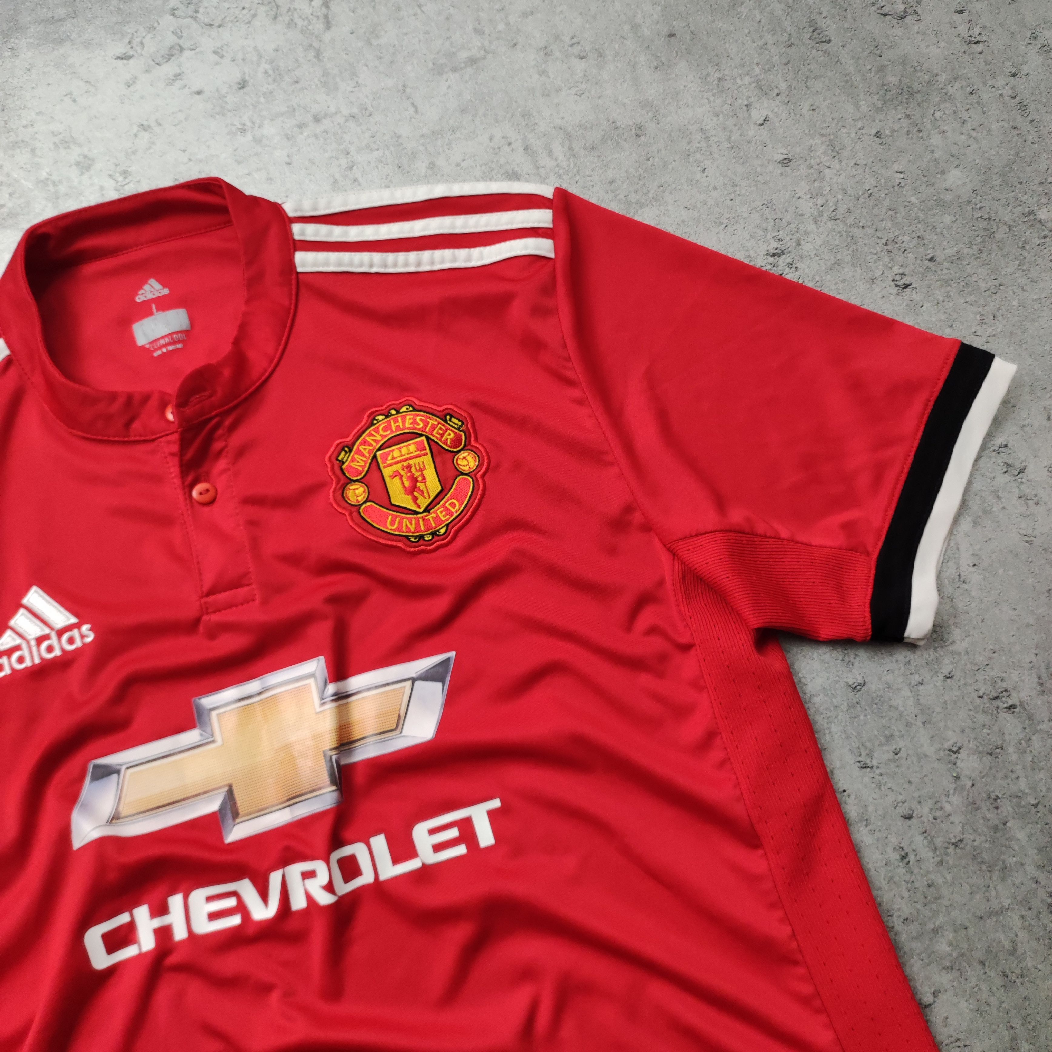 Adidas RARE Adidas x Manchester United Home Football Jersey Size US L / EU 52-54 / 3 - 4 Thumbnail