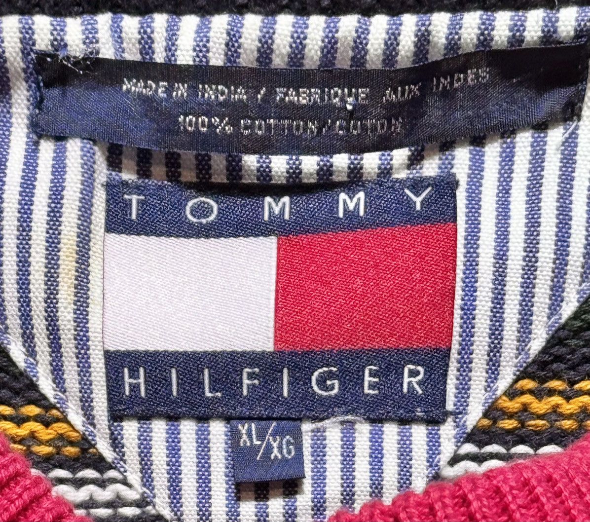Tommy Hilfiger × Vintage Vintage Vintage 90’s Tommy Hilfiger Striped Sweater sz XL Size US XL / EU 56 / 4 - 9 Thumbnail