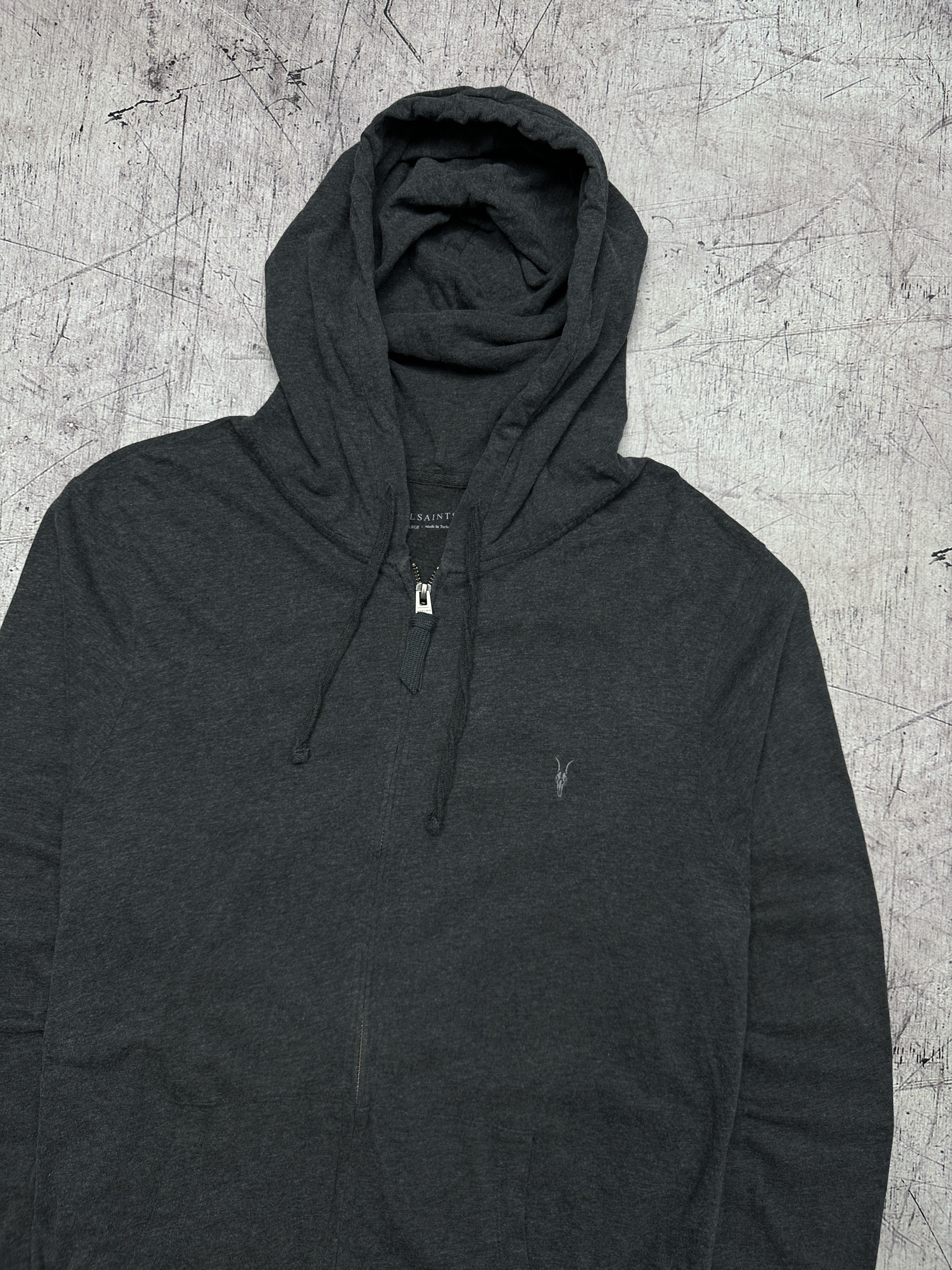 Allsaints Allsaints Mens Light Brace Zip Hoodie Size US XL / EU 56 / 4 - 2 Thumbnail
