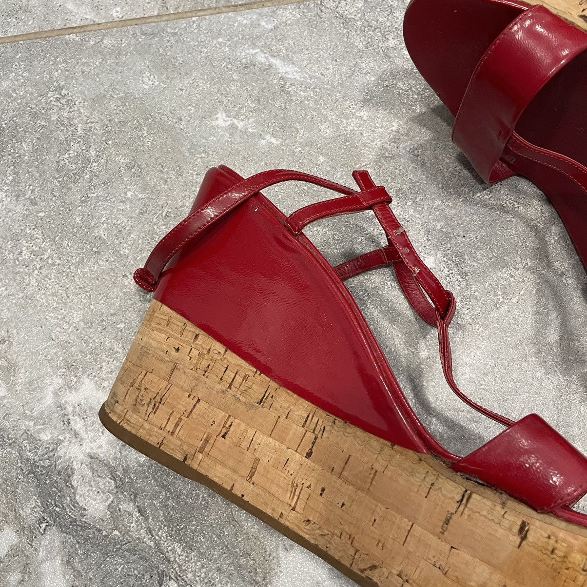 Prada × Vintage 39 PRADA Miu shoes Coral Pink Patent slip Slingback sandals Size US 9 / IT 39 - 13 Thumbnail