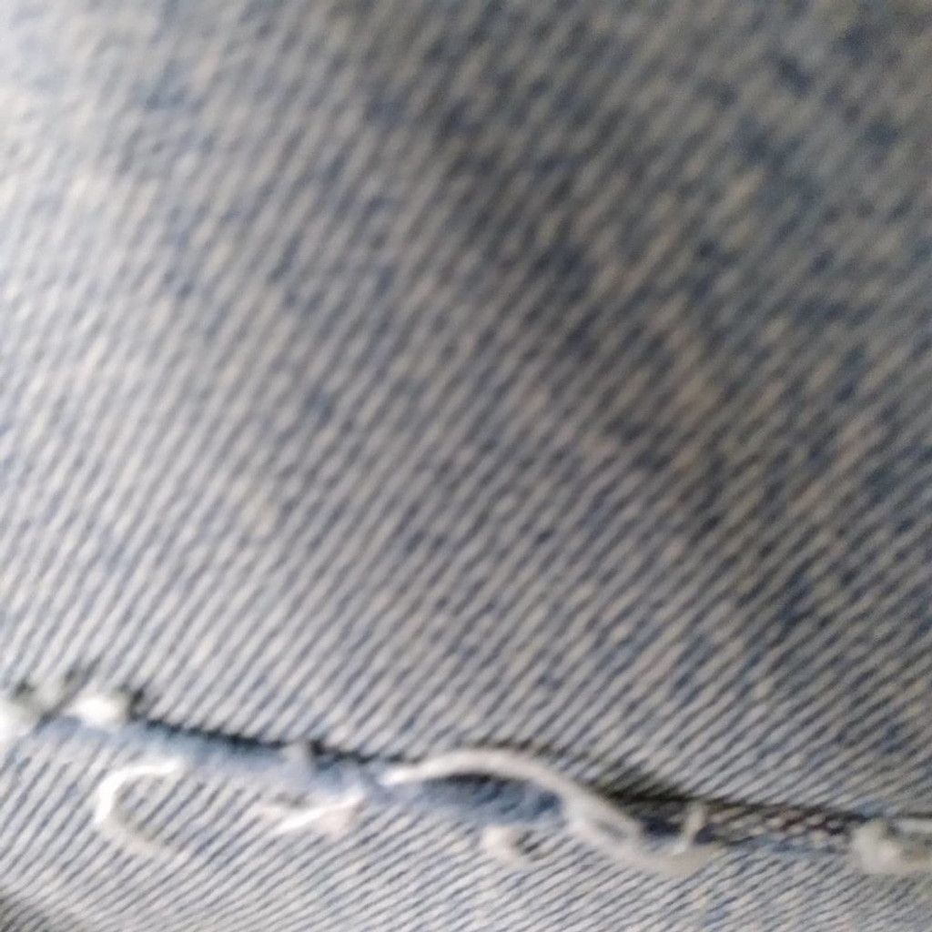 Free People We The Free Denim Jeans Raw Frayed Hem Distressed Size 29 Size 29" - 4 Thumbnail