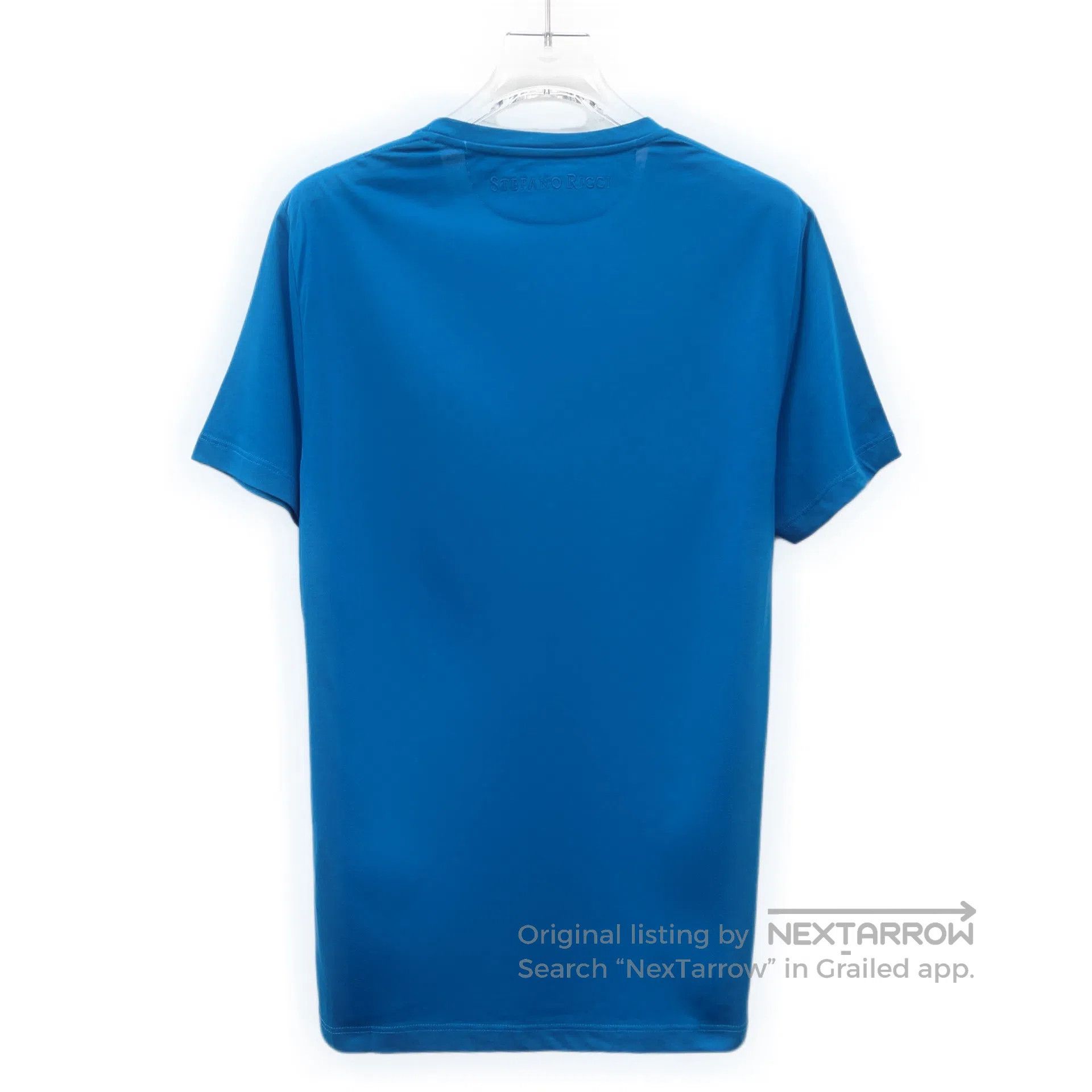 Stefano Ricci Stefano Ricci Blue Eagle Logo Embroidered Cotton Round Nec Size US M / EU 48-50 / 2 - 2 Thumbnail