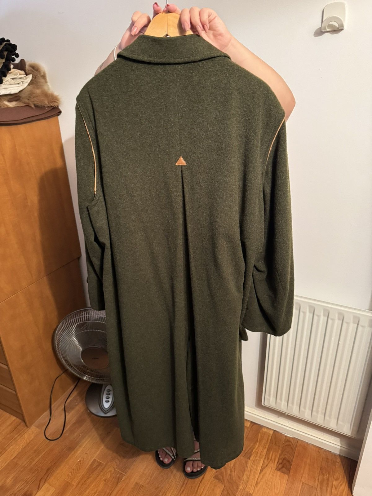 Other Club Interchasse Paris Loden Overcoat - Dark Green Size US L / EU 52-54 / 3 - 4 Thumbnail