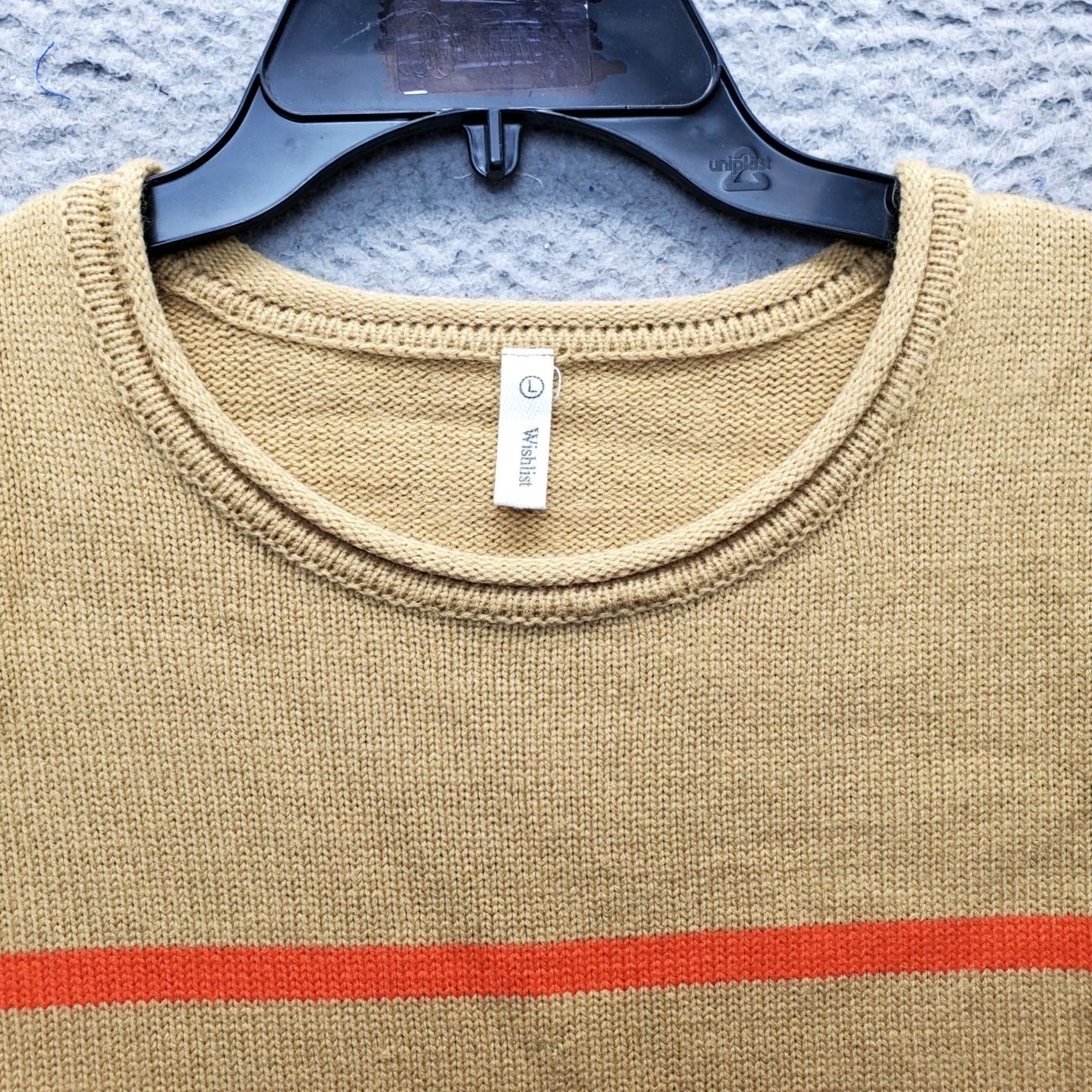 Vintage Wishlist Sweater Womens L Raglan Sleeve Multi Striped Knit Pullover Crew Neck - Casual Winter Fall Knitwear Size L / US 10 / IT 46 - 5 Thumbnail