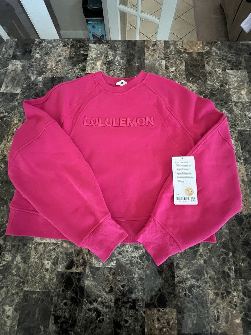 Lululemon LULULEMON SCUBA OVERSIZED PULLOVER PASSIONATE SIZE M/L NWT Size M / US 6-8 / IT 42-44 - 10 Thumbnail