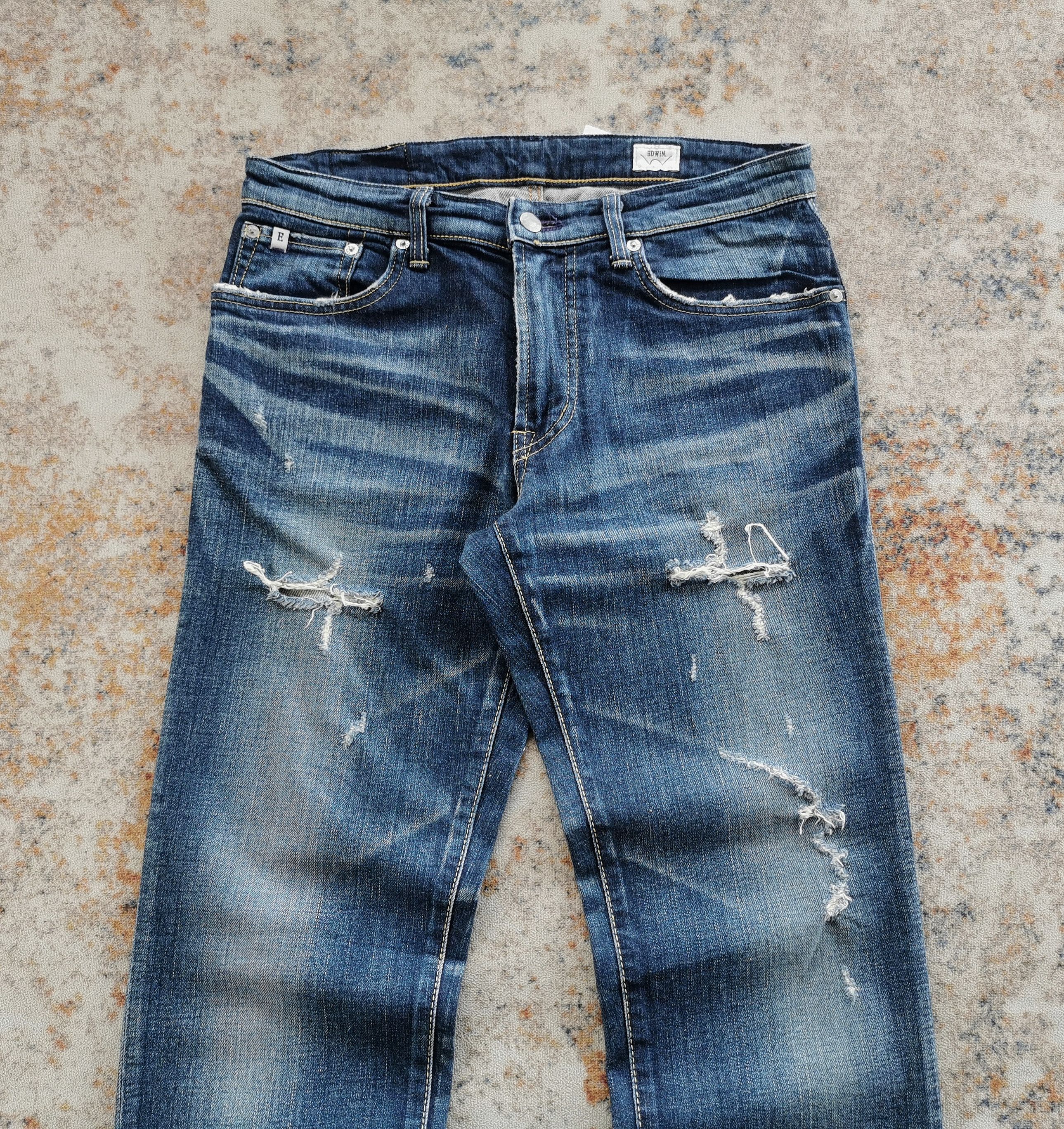 Edwin Avantgarde Edwin Distressed Slim Jeans Size US 32 / EU 48 - 3 Thumbnail