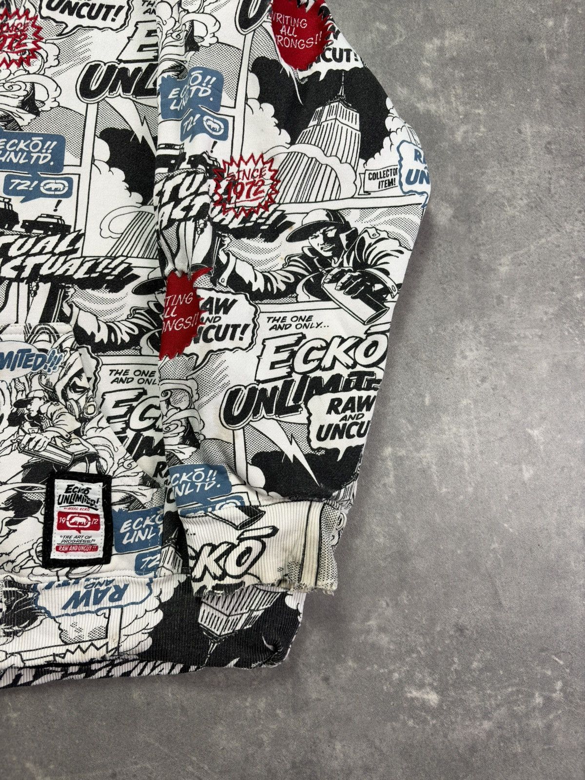Ecko Unltd. Ecko Unltd. Comic Book Grafitti AOP Baggy Zip Hoodie XXL Size US XXL / EU 58 / 5 - 6 Thumbnail