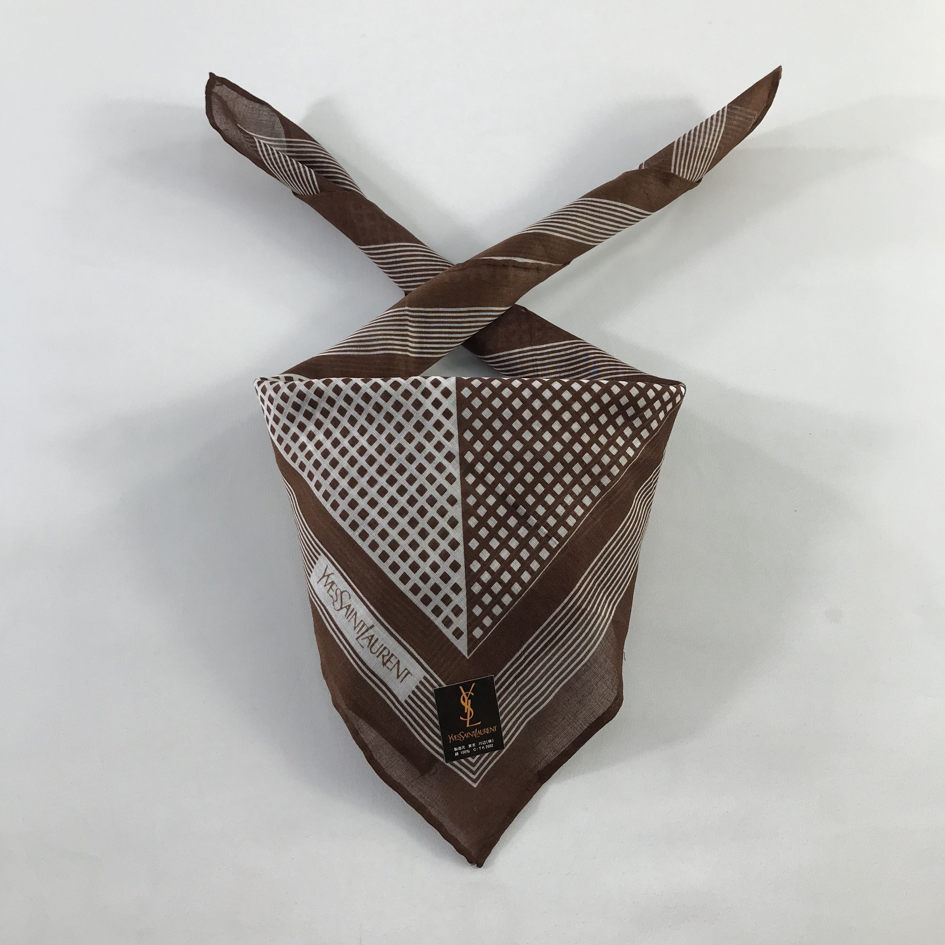 Vintage × Yves Saint Laurent Yves Saint Laurent Bandana / Handkerchief /Neckerchief -S581 Size ONE SIZE - 3 Thumbnail