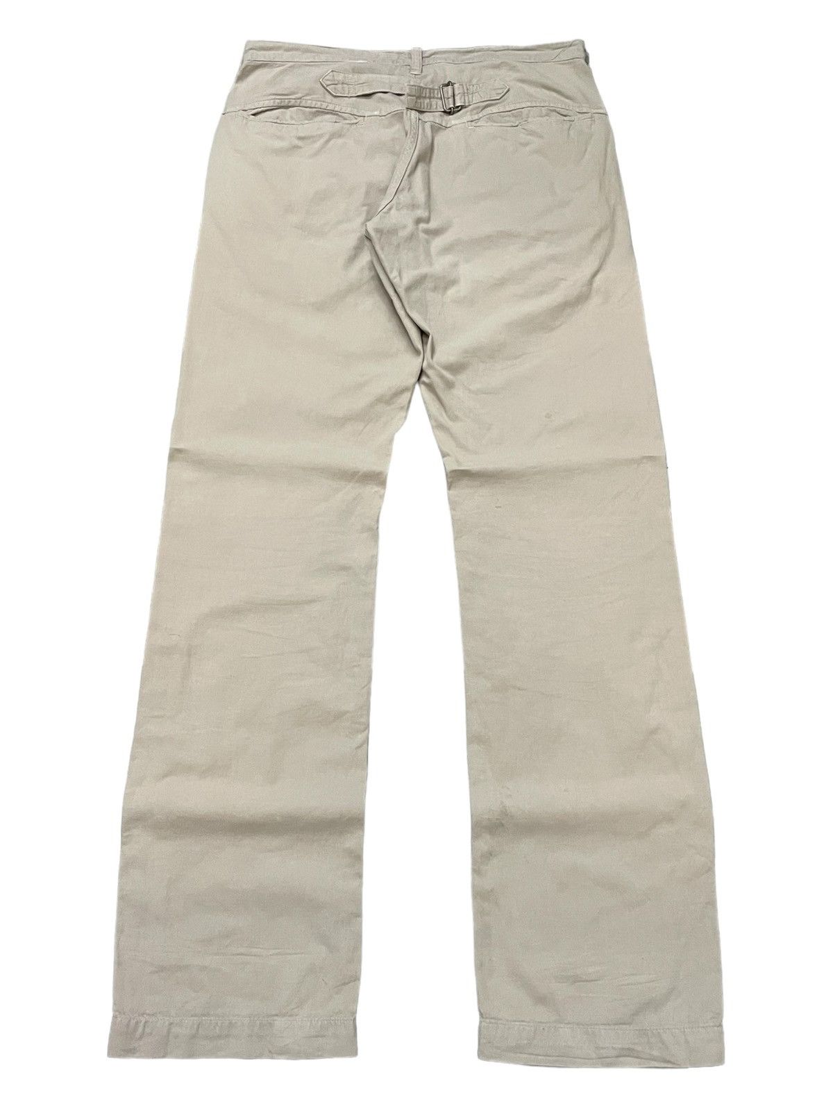 Margaret Howell × Vintage Margaret Howell London 50s Reissue Army Buckle Belt Pants Size US 30 / EU 46 - 4 Thumbnail