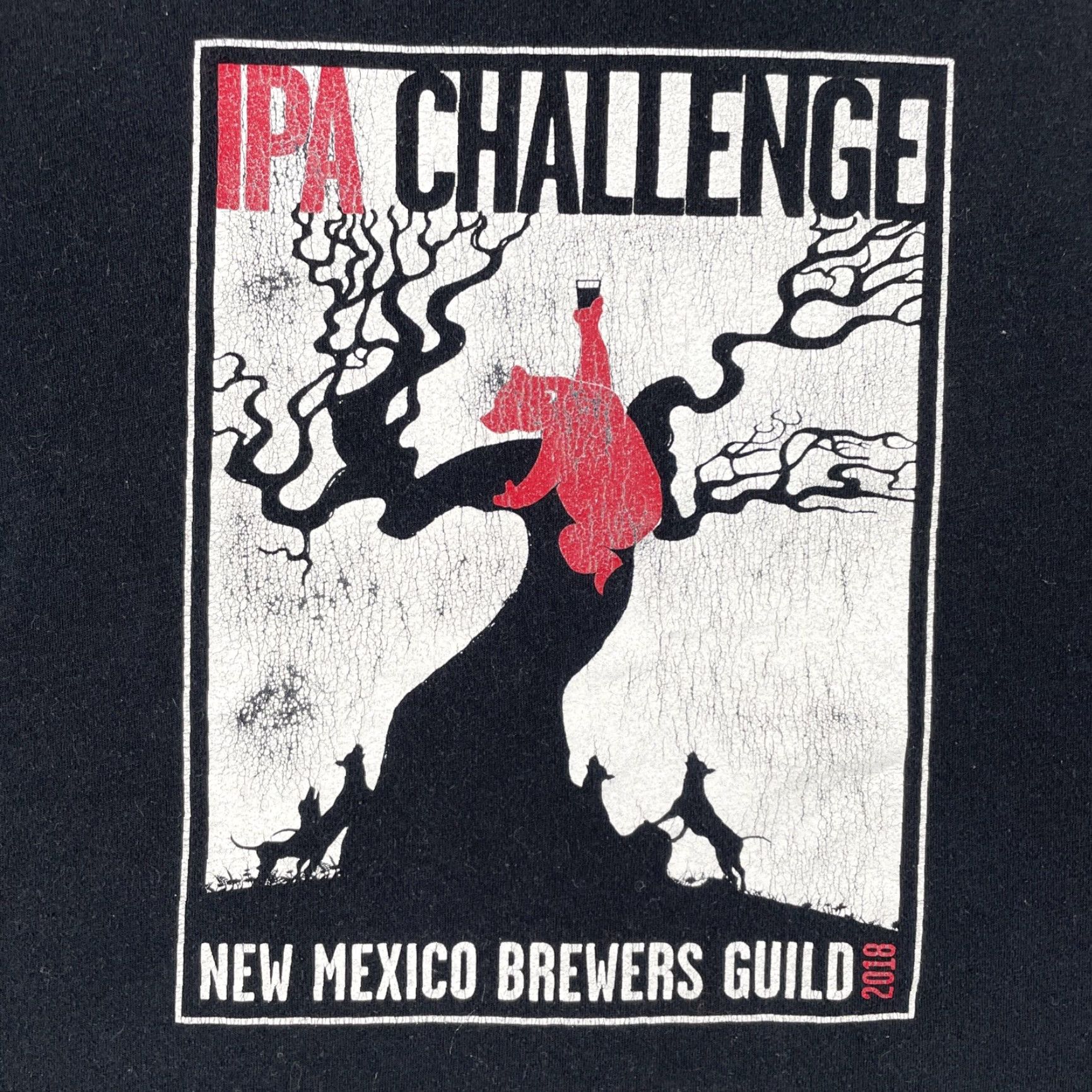 Vintage New Mexico Brewers Guild 2018 IPA Challenge Shirt Black Mens Large Beer Tee Size US L / EU 52-54 / 3 - 2 Thumbnail