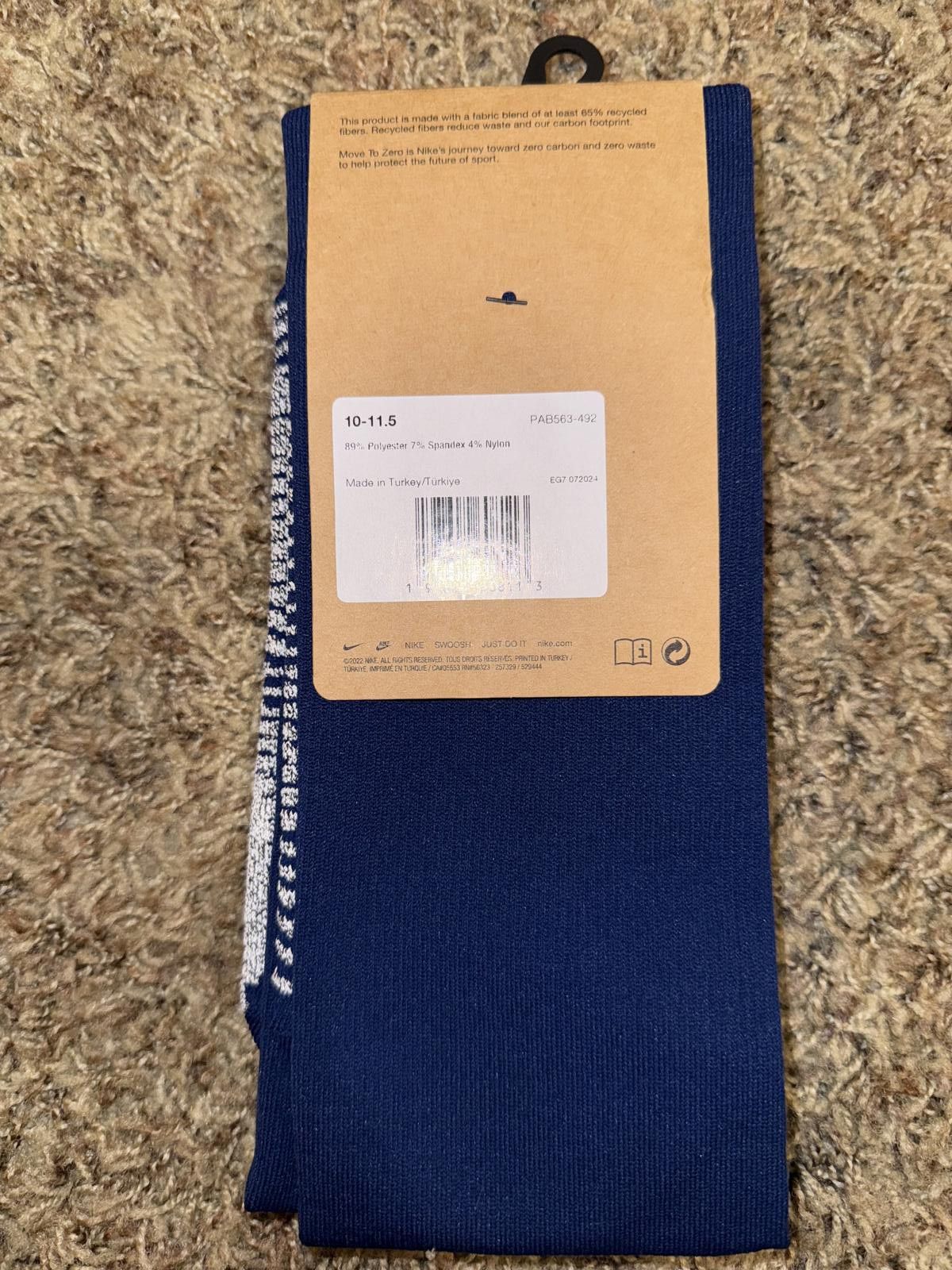 Nike Nike Men’s FFF 2025-2026 France Home Vapor Strike Knee-High Socks Sample Size ONE SIZE - 3 Thumbnail