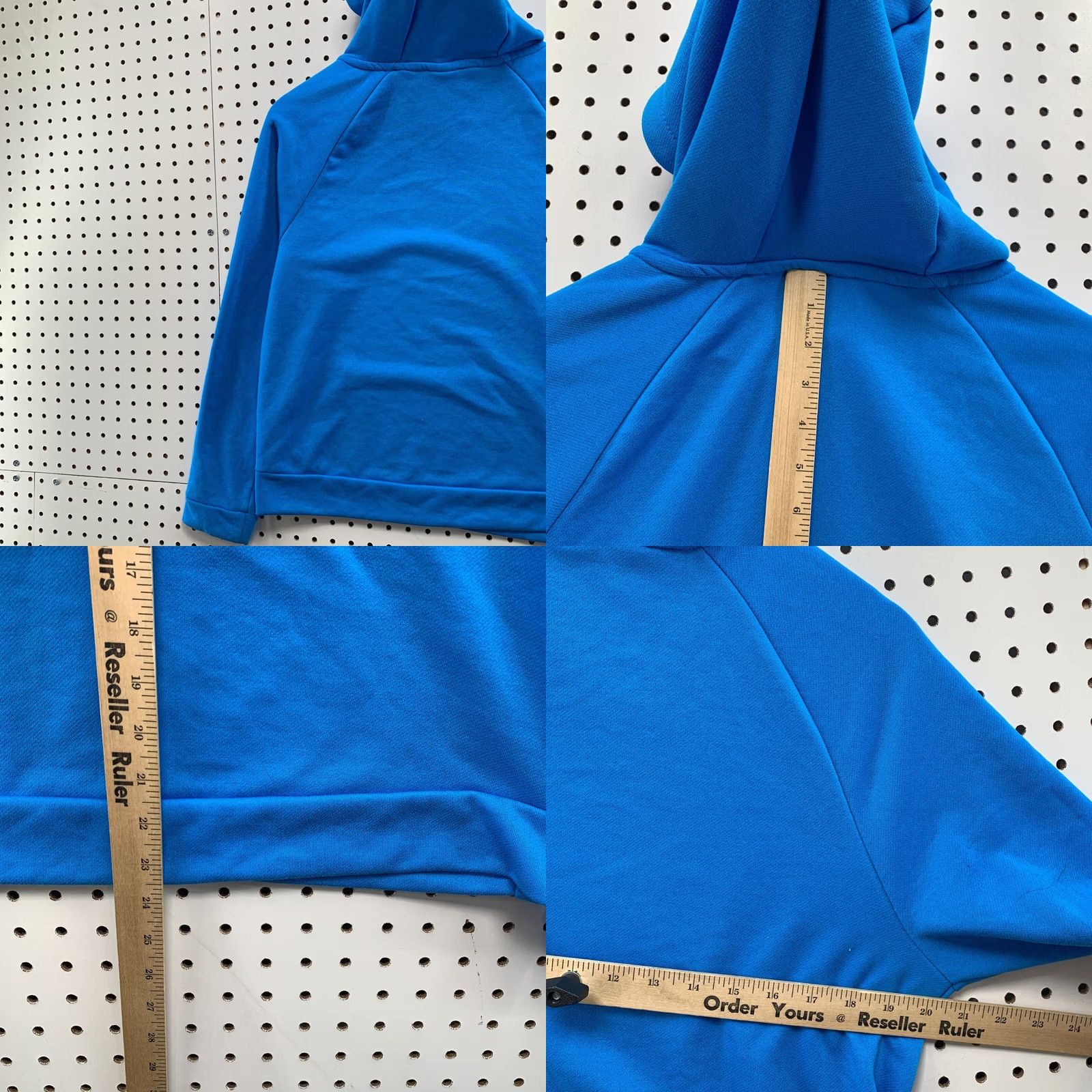 Nike Nike Hooded Sweatshirt Blue White Swoosh Spell Out Womens XL Hoodie 20.5x23.5 Size XL / US 12-14 / IT 48-50 - 9 Thumbnail