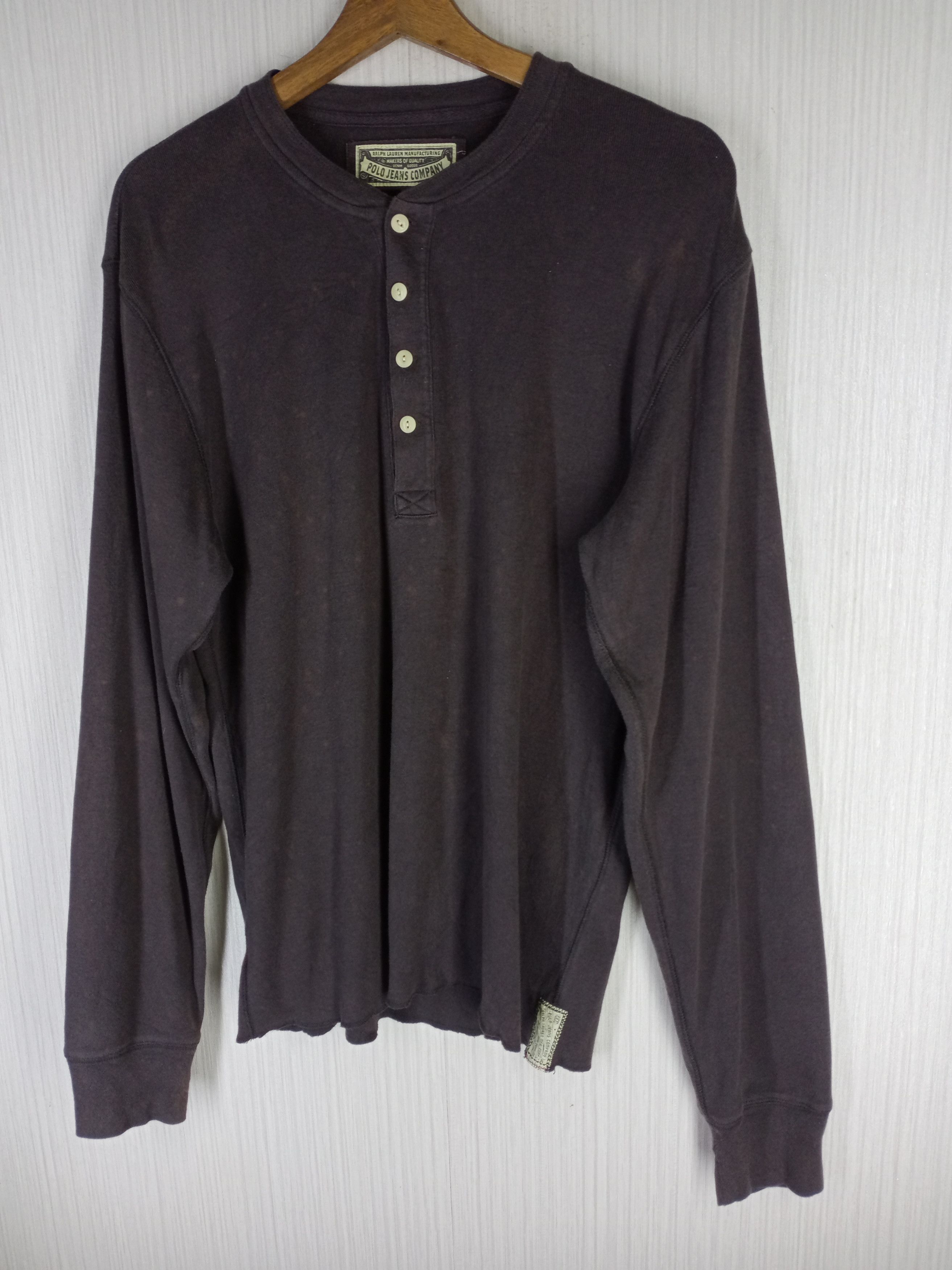 Polo Ralph Lauren Rare Vintage Polo Jeans Company Long Sleeve Tshirt Size US L / EU 52-54 / 3 - 3 Thumbnail