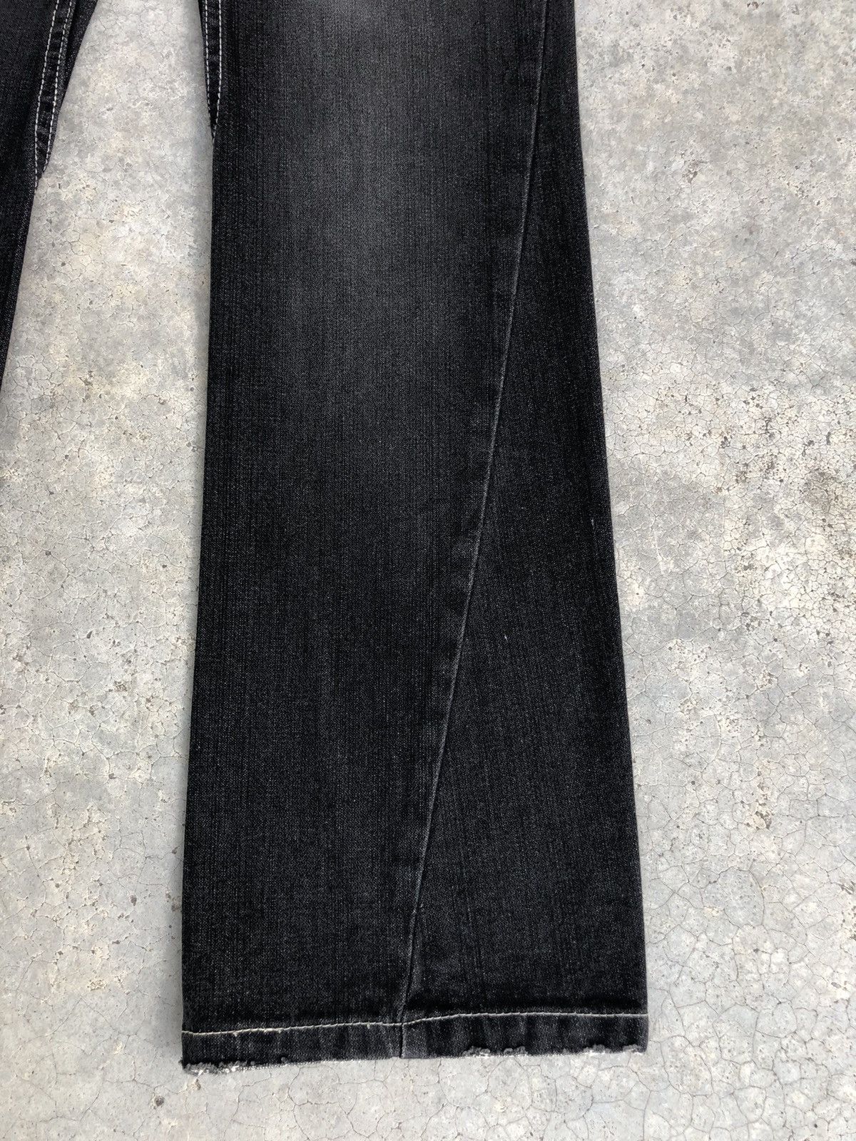If Six Was Nine Japanese Nylaus Flared Jeans Distressed Navajo Size US 30 / EU 46 - 7 Thumbnail