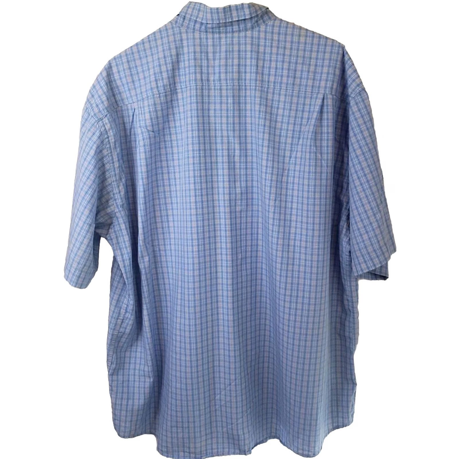 Filson Filson Men's XXL Button-Front Casual Shirt Blue Plaid Short Sleeve Size US XXL / EU 58 / 5 - 6 Thumbnail
