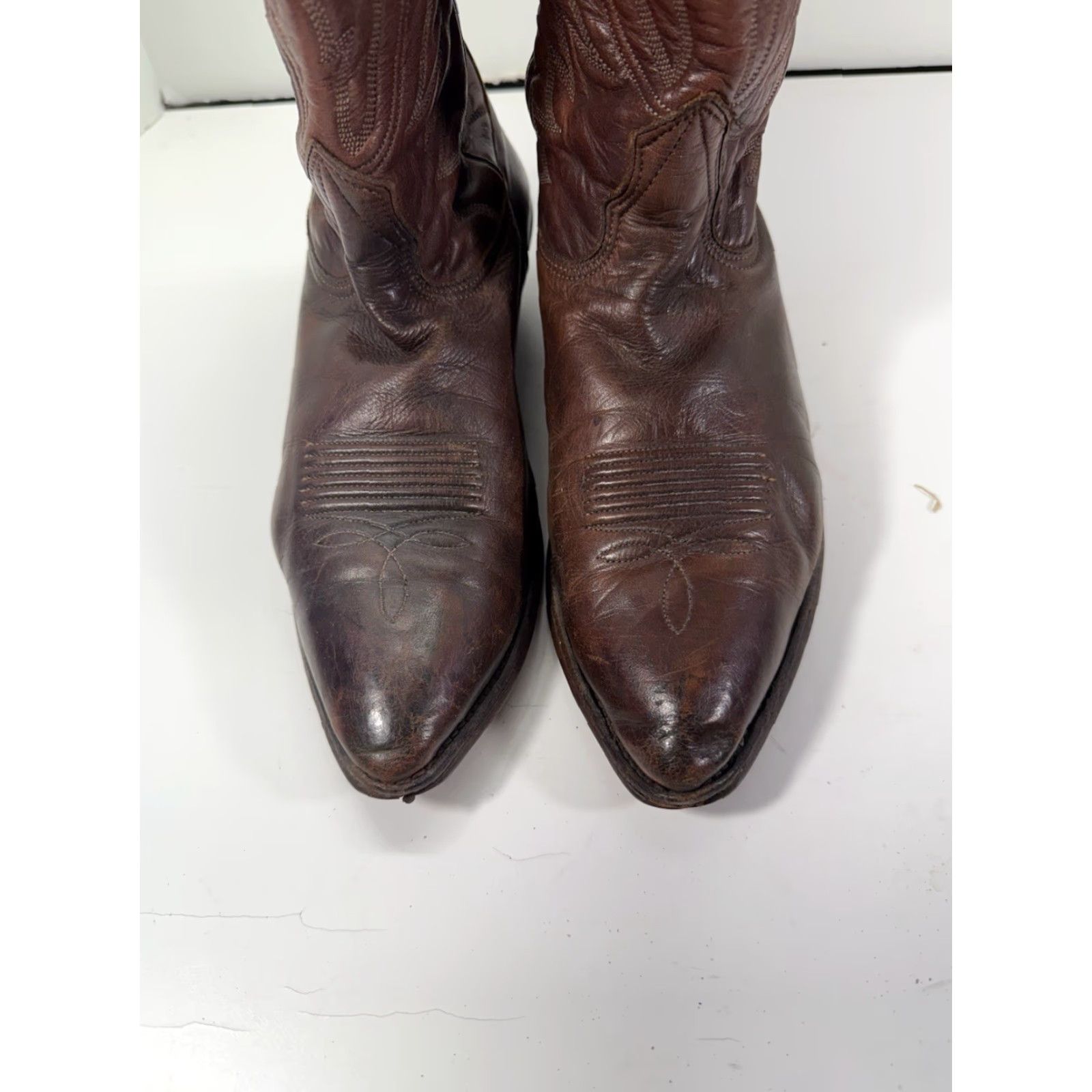 Vintage Nocona Boots Cowboy Boots Men Size 8 D Brown Leather Western Rodeo Vintage USA Boots Size US 8 / EU 41 - 3 Thumbnail