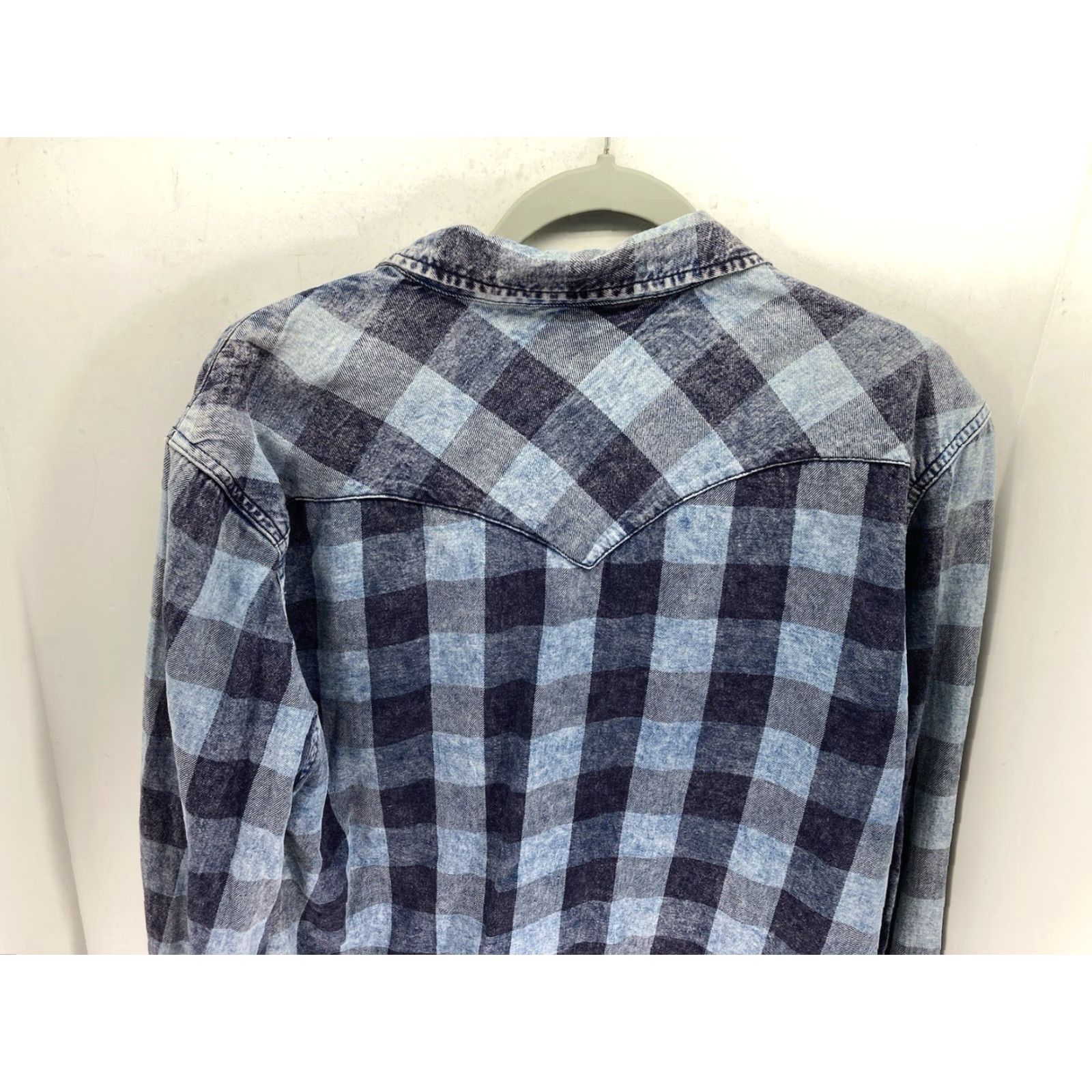 Levi's Levi's Shirt Men L Indigo Blue Plaid Button Long Sleeve Cotton Casual Slim Fit Crew Neck? Size US L / EU 52-54 / 3 - 7 Thumbnail