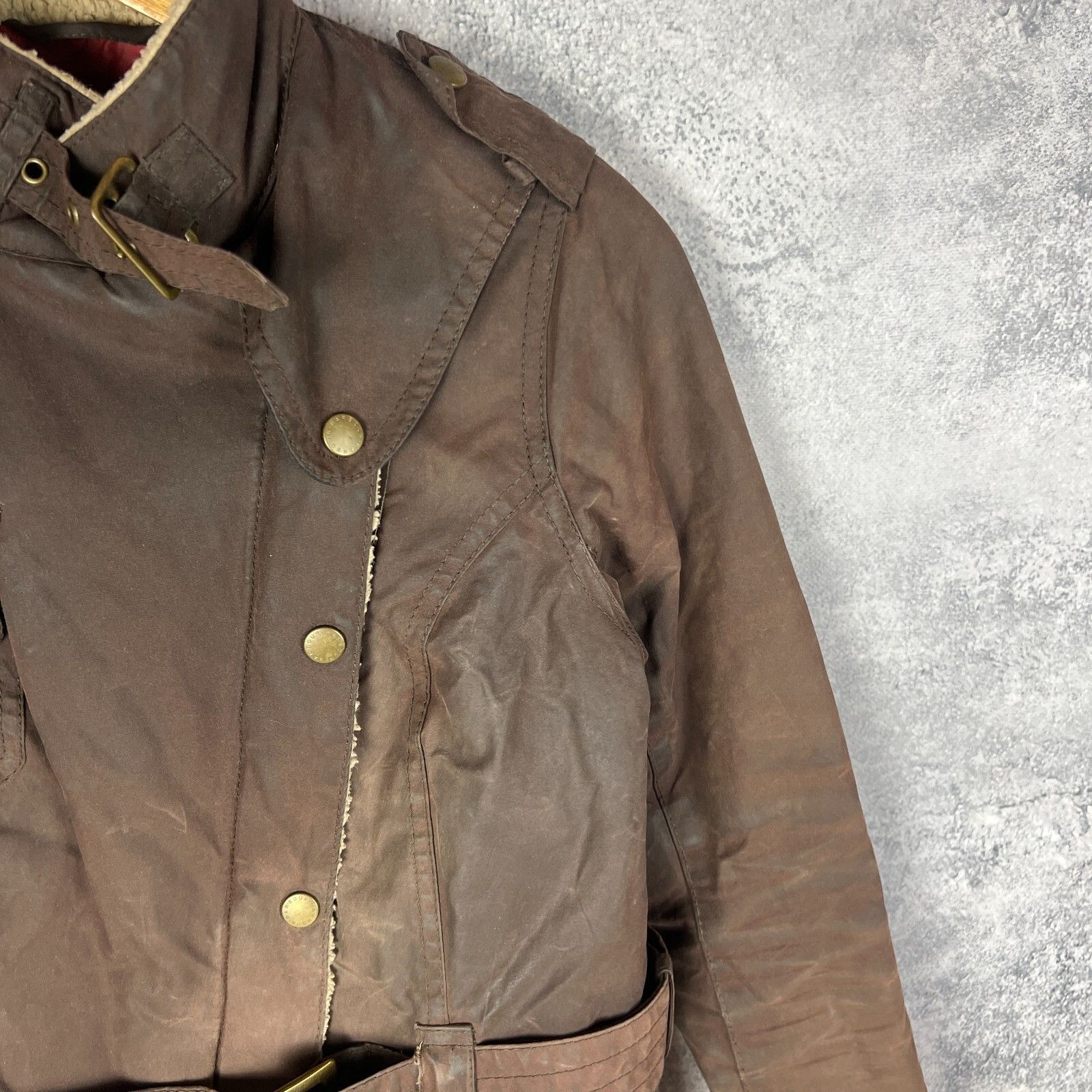 Barbour Barbour International Waxed Jacket Women's Size 4 Brown ` Size S / US 4 / IT 40 - 8 Thumbnail