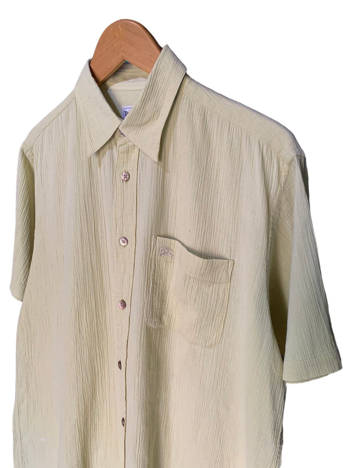 Burberry × Vintage Vintage burberrys pleated shirt Size US XL / EU 56 / 4 - 6 Thumbnail
