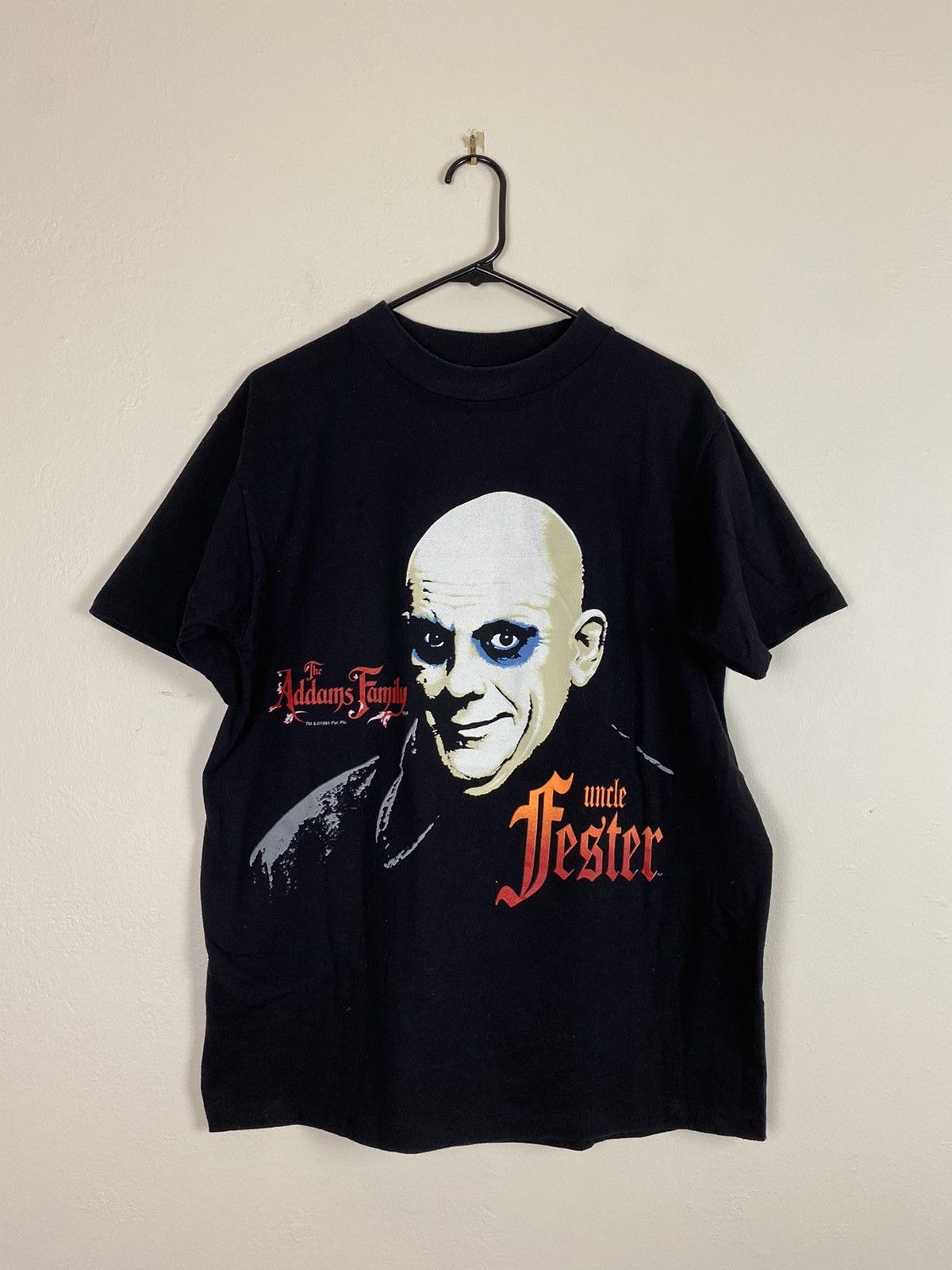 Vintage 1991 The Adams Family Uncle Fester T Shirt Tee - Main Image