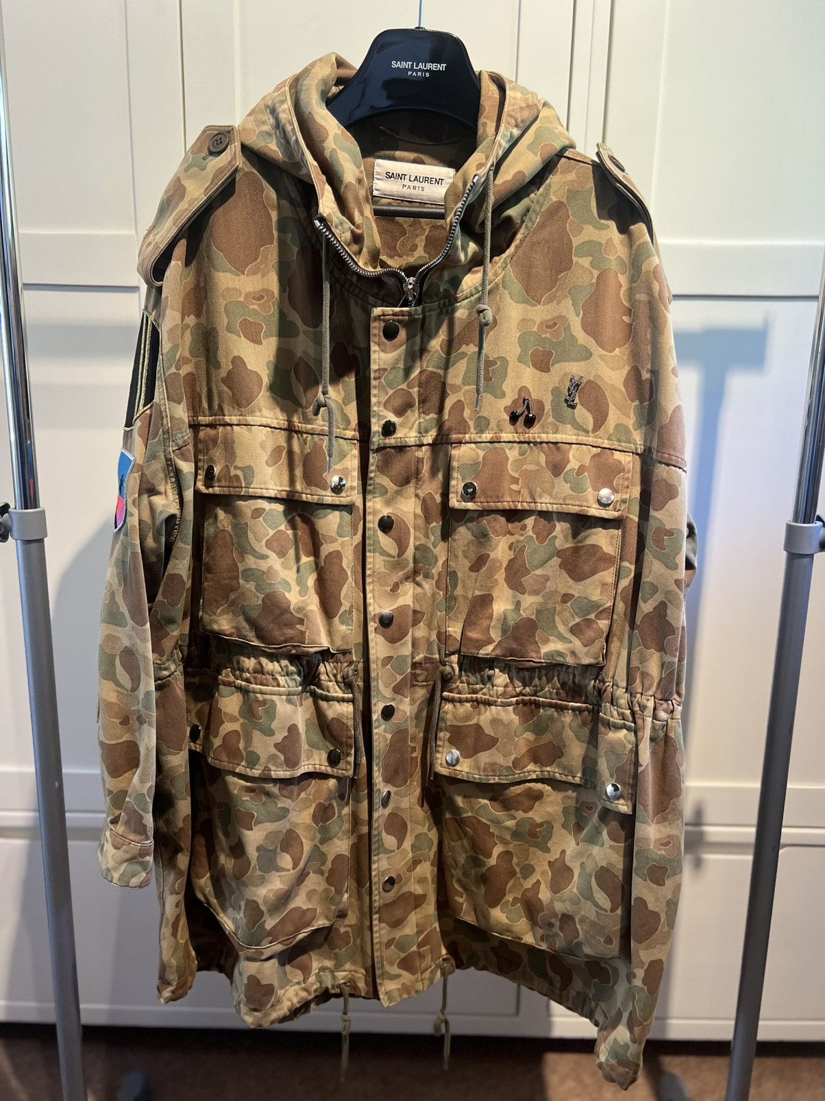 Saint Laurent Paris Saint laurent paris Camo parka Size US M / EU 48-50 / 2 - 1 Thumbnail