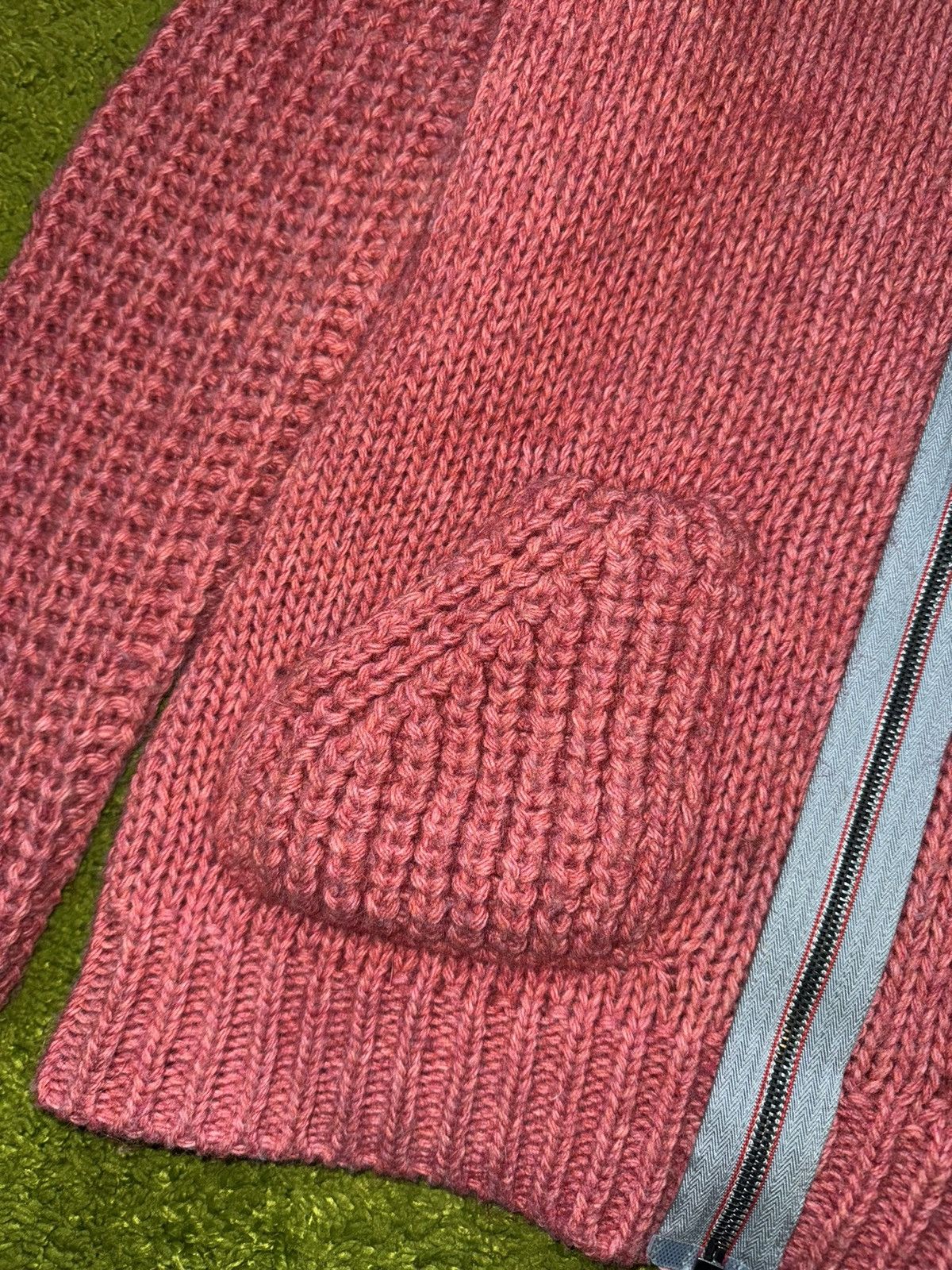 Designer Luis Trenker alpaca wool blend pink zip sweater Size S / US 4 / IT 40 - 5 Thumbnail