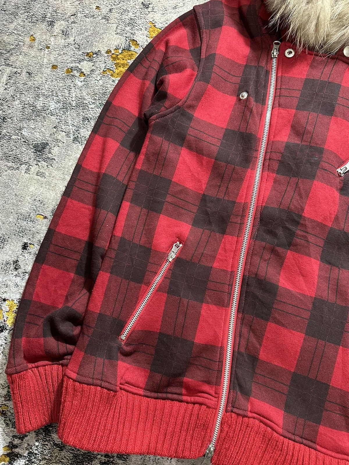 Beauty Beast ASSYMETRICAL FUR ZIP HOODIE MULTI POCKET IFSIX LGB STYLE Size US M / EU 48-50 / 2 - 4 Thumbnail