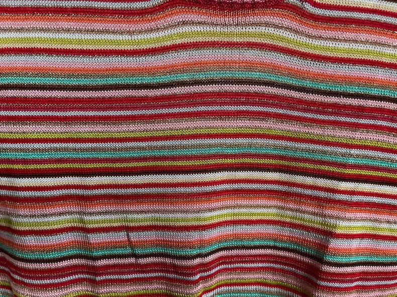 Comme des Garcons Comme des Garcons size 均码 Colored striped knitted short-sl Size S / US 4 / IT 40 - 7 Thumbnail