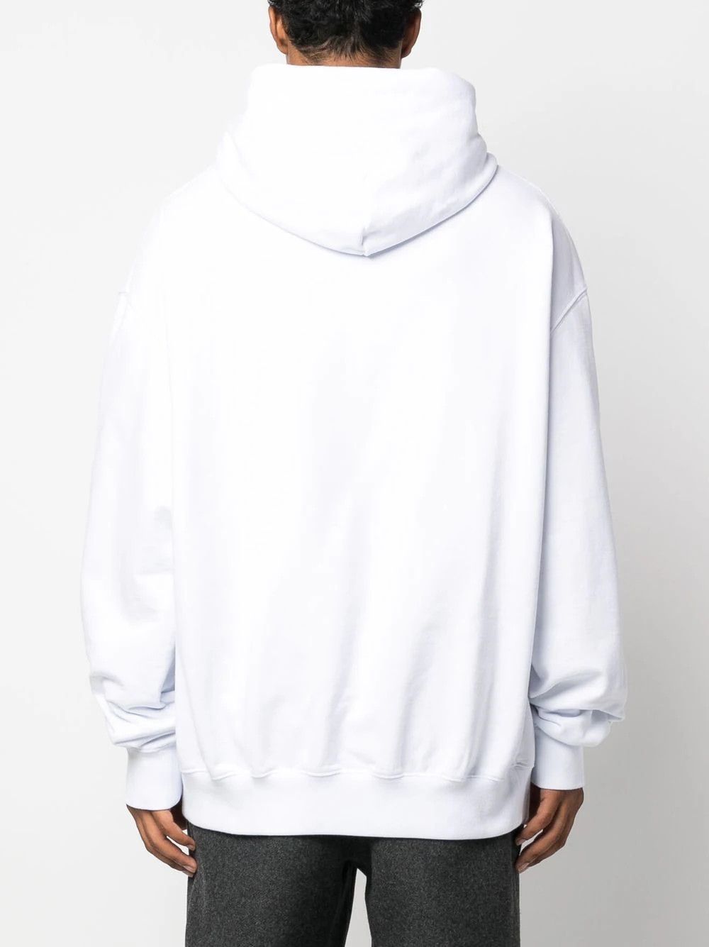 Maison Margiela o1mris0824 Numeric Logo Hoodie in White Size US L / EU 52-54 / 3 - 7 Thumbnail