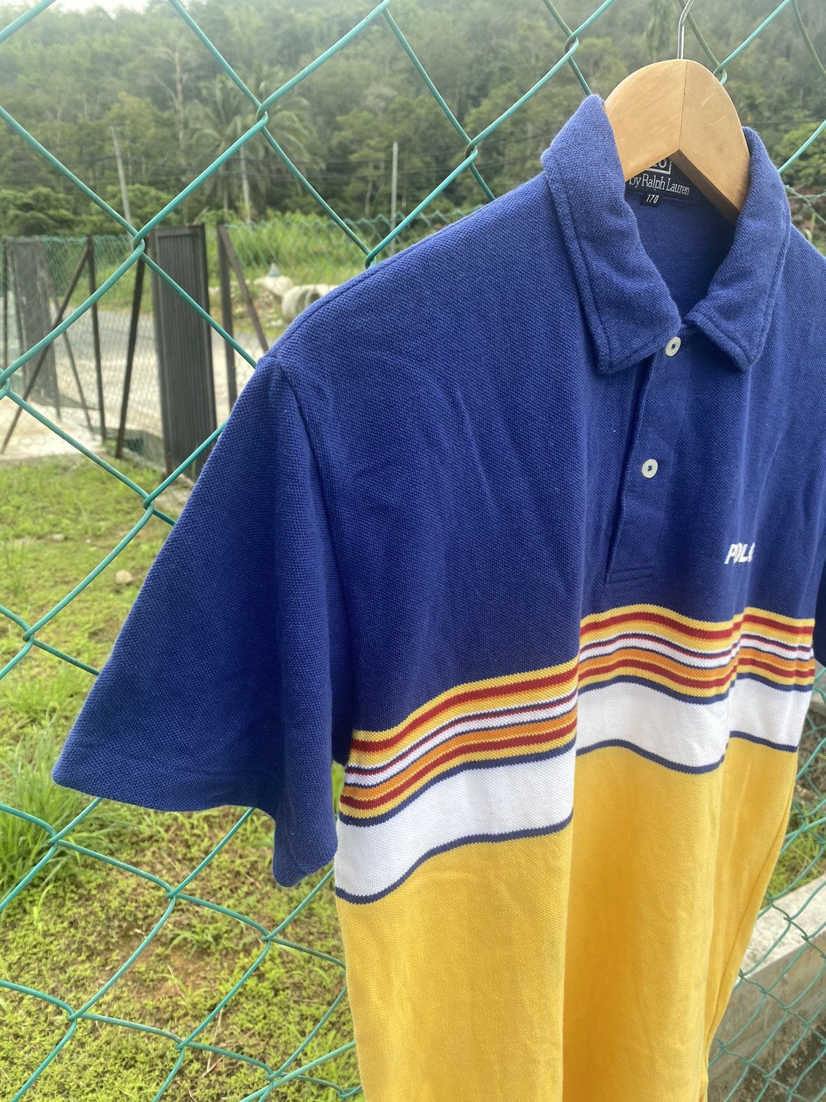 Polo Ralph Lauren Polo Ralph Lauren Stripe Polo Tee Size US S / EU 44-46 / 1 - 4 Thumbnail